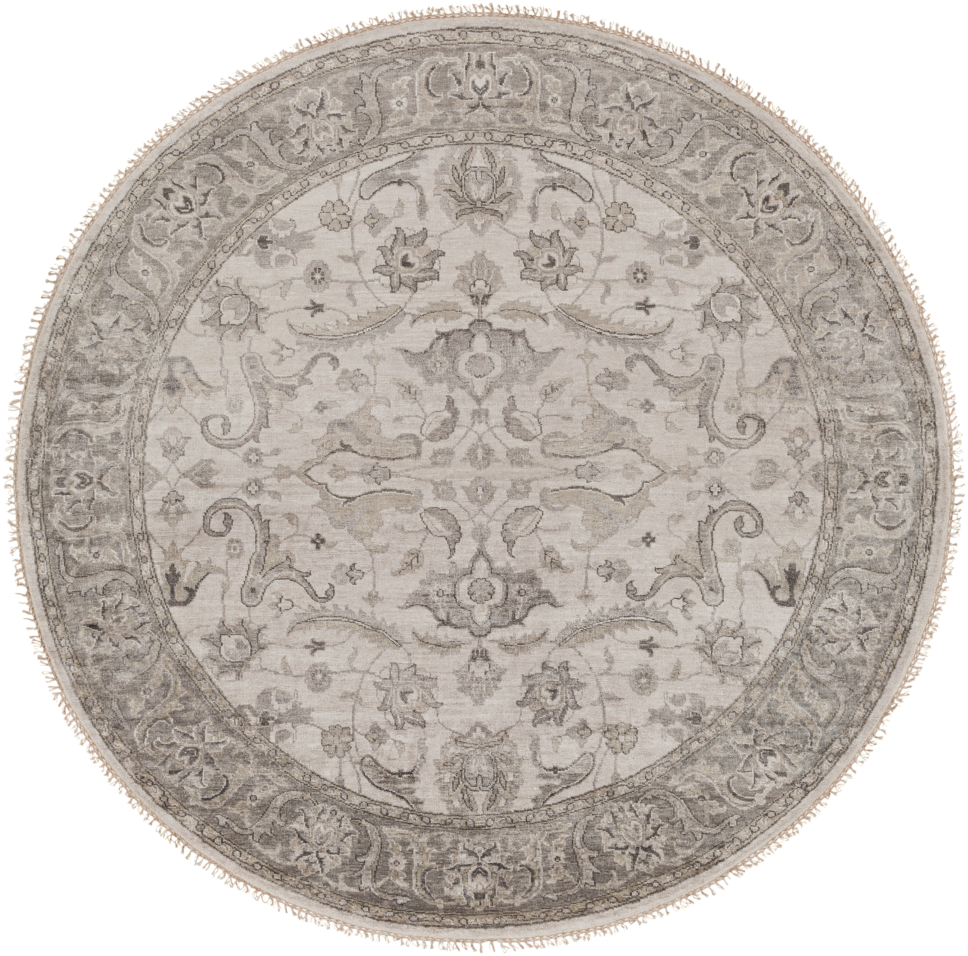 Farrar 96 X 96 inch Gray Rug, Round
