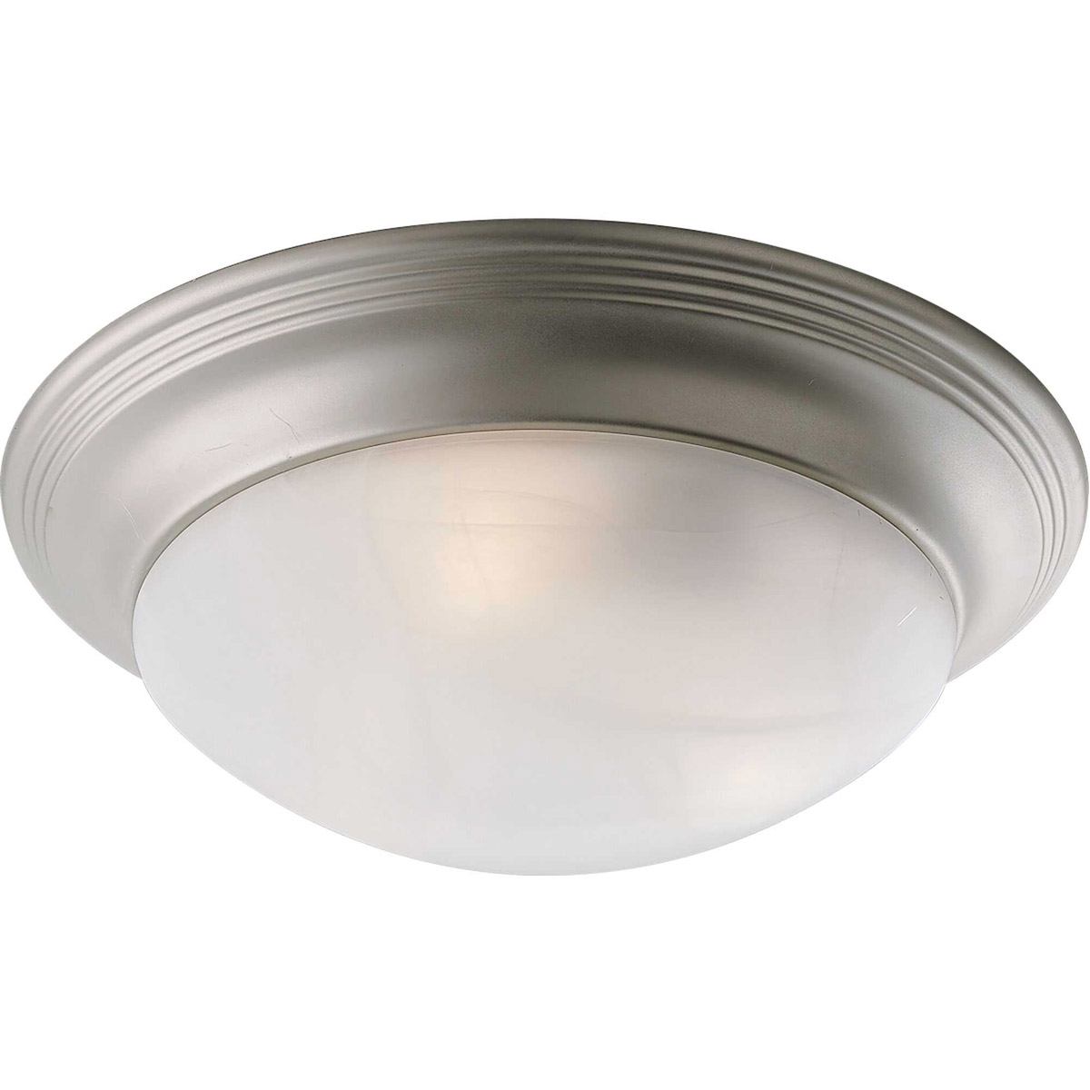 Lincoln 3 Light 16.63 inch Brushed Nickel Flush Mount Ceiling Light
