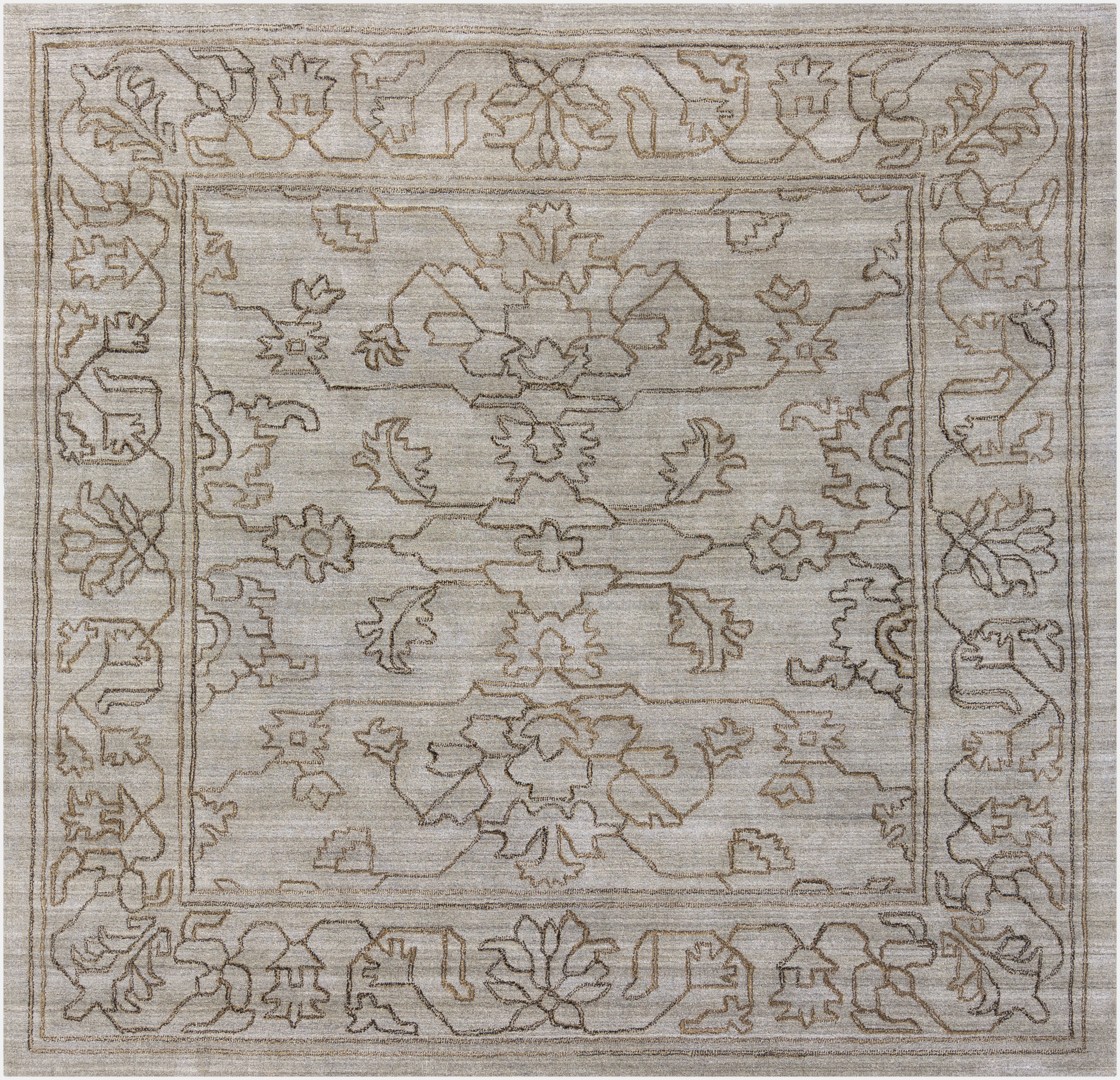 Estelle 96 X 96 inch Light Gray Rug, Square