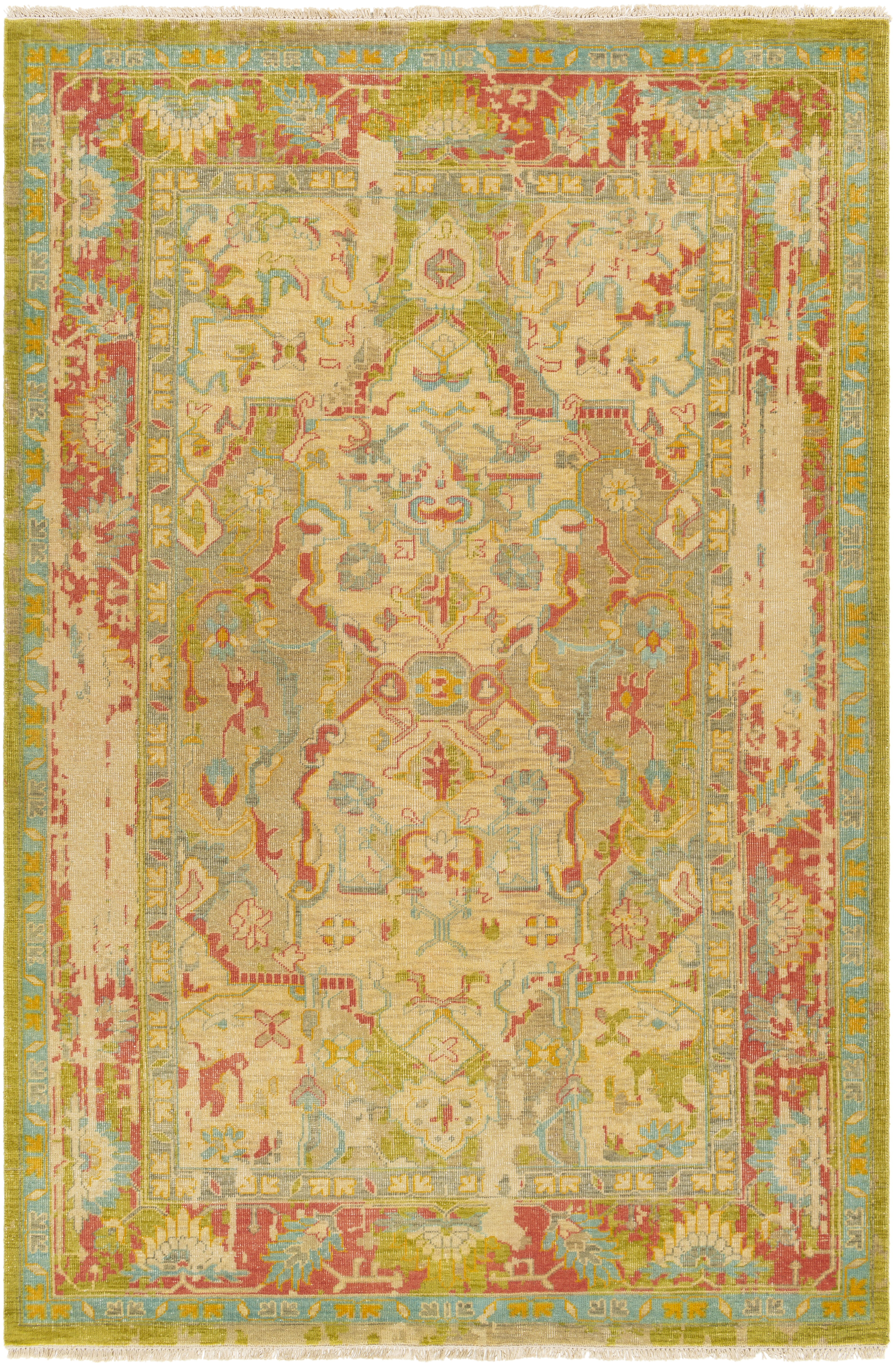 Garnet 36 X 24 inch Olive Rug, Rectangle