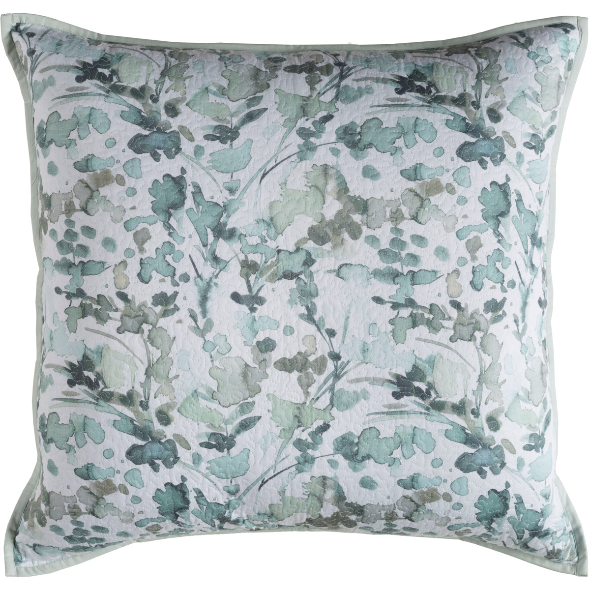 Calvin 26 X 26 inch Sea Foam/White/Aqua/Teal/Navy/Light Gray Euro Sham