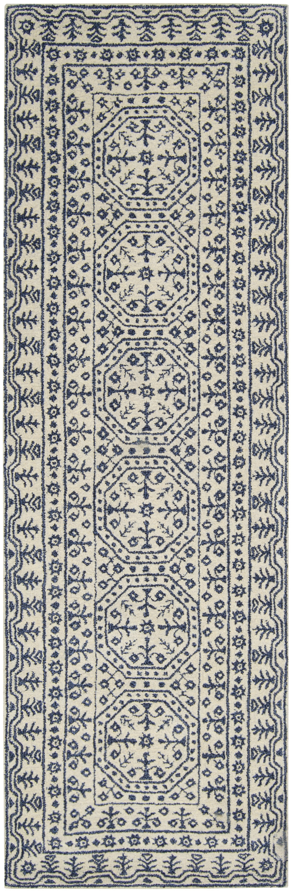 Hendrick 144 X 36 inch Blue Rug, Runner
