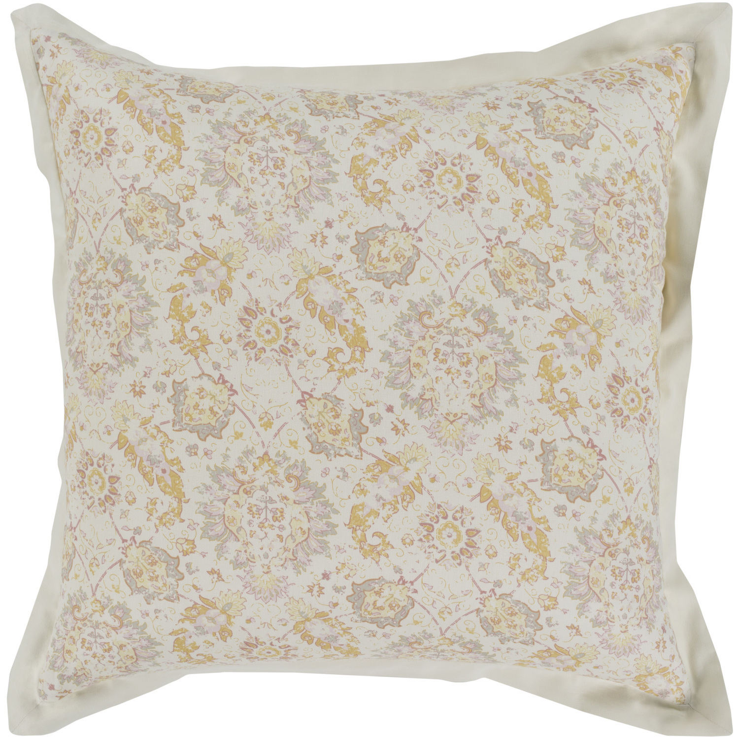 Trista 26 X 26 inch Pink and Grey Euro Sham