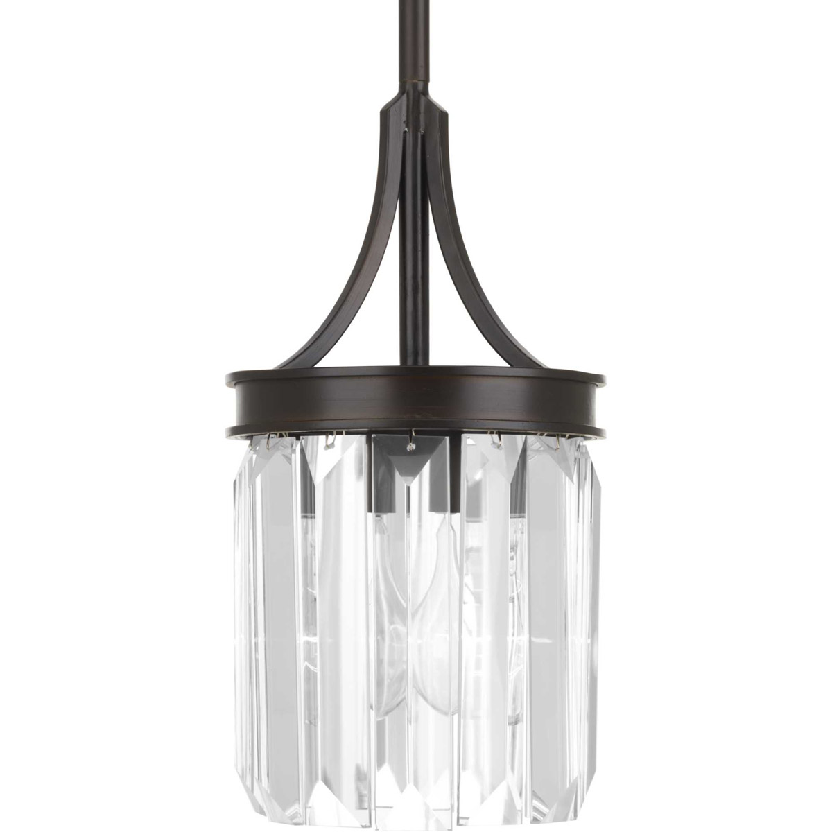 Benedict 1 Light 6 inch Antique Bronze Mini-Pendant Ceiling Light, Design Series