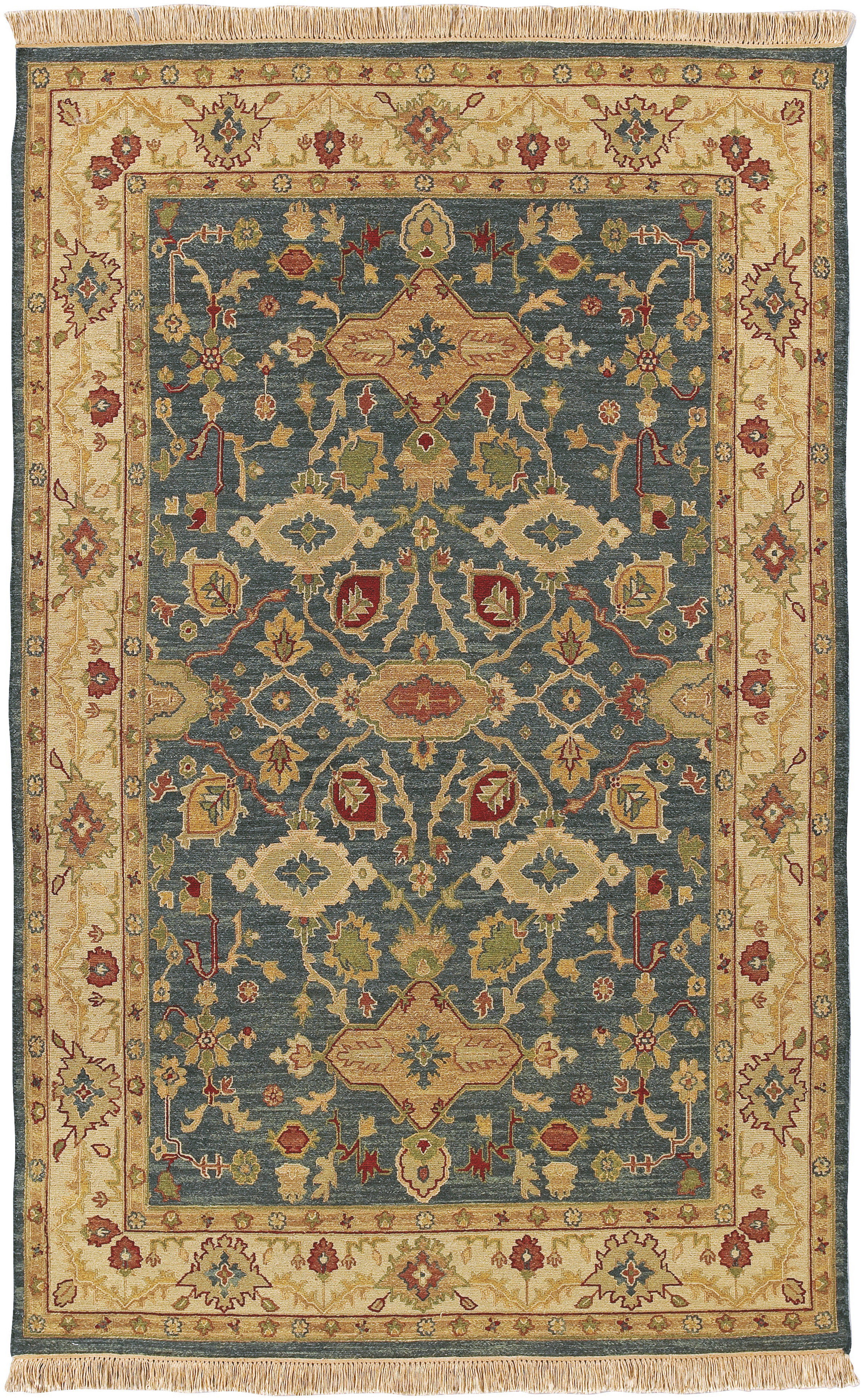 Nigel 108 X 72 inch Deep Teal Rug, Rectangle