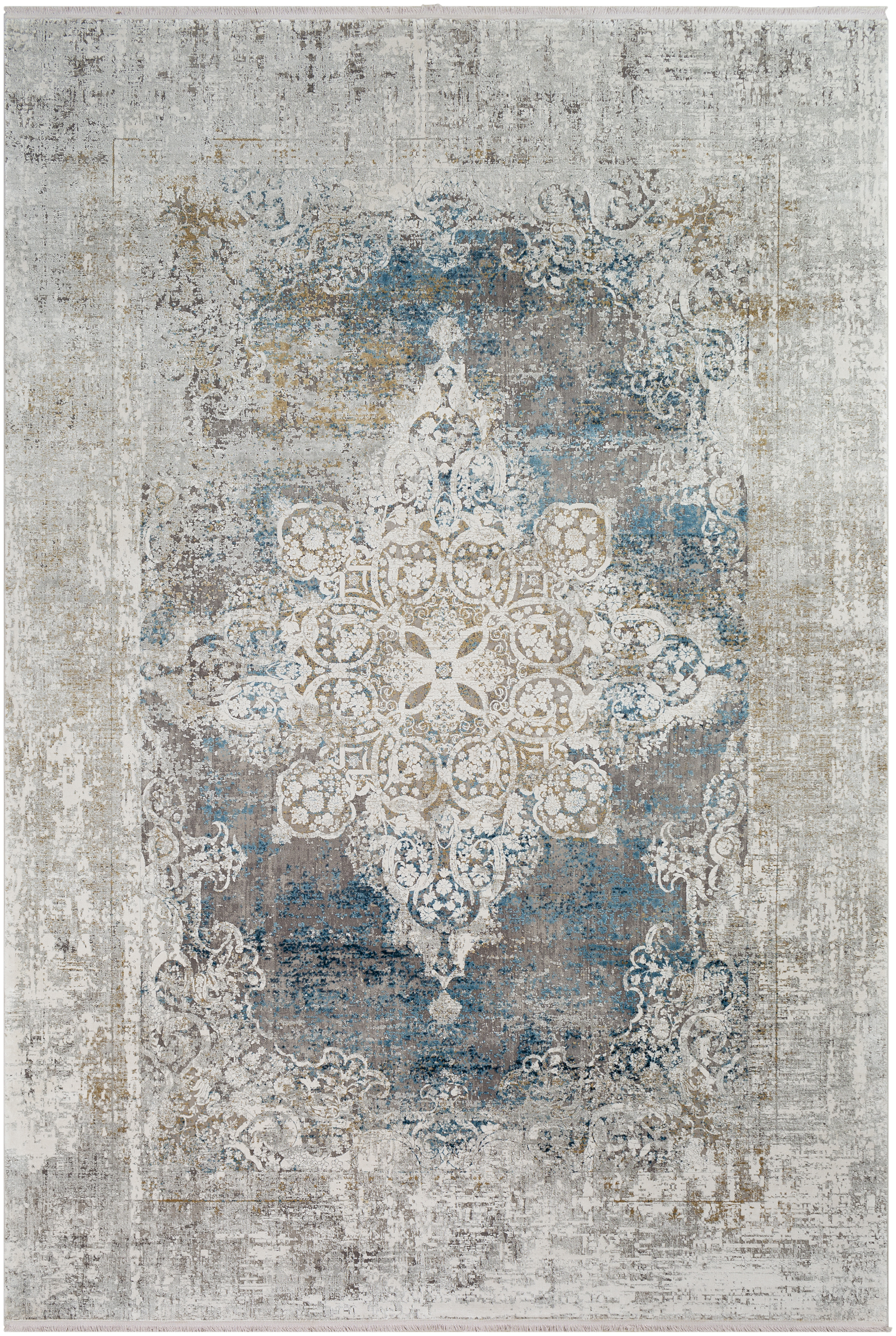 Comfort 90 X 60 inch Sky Blue Rug, Rectangle