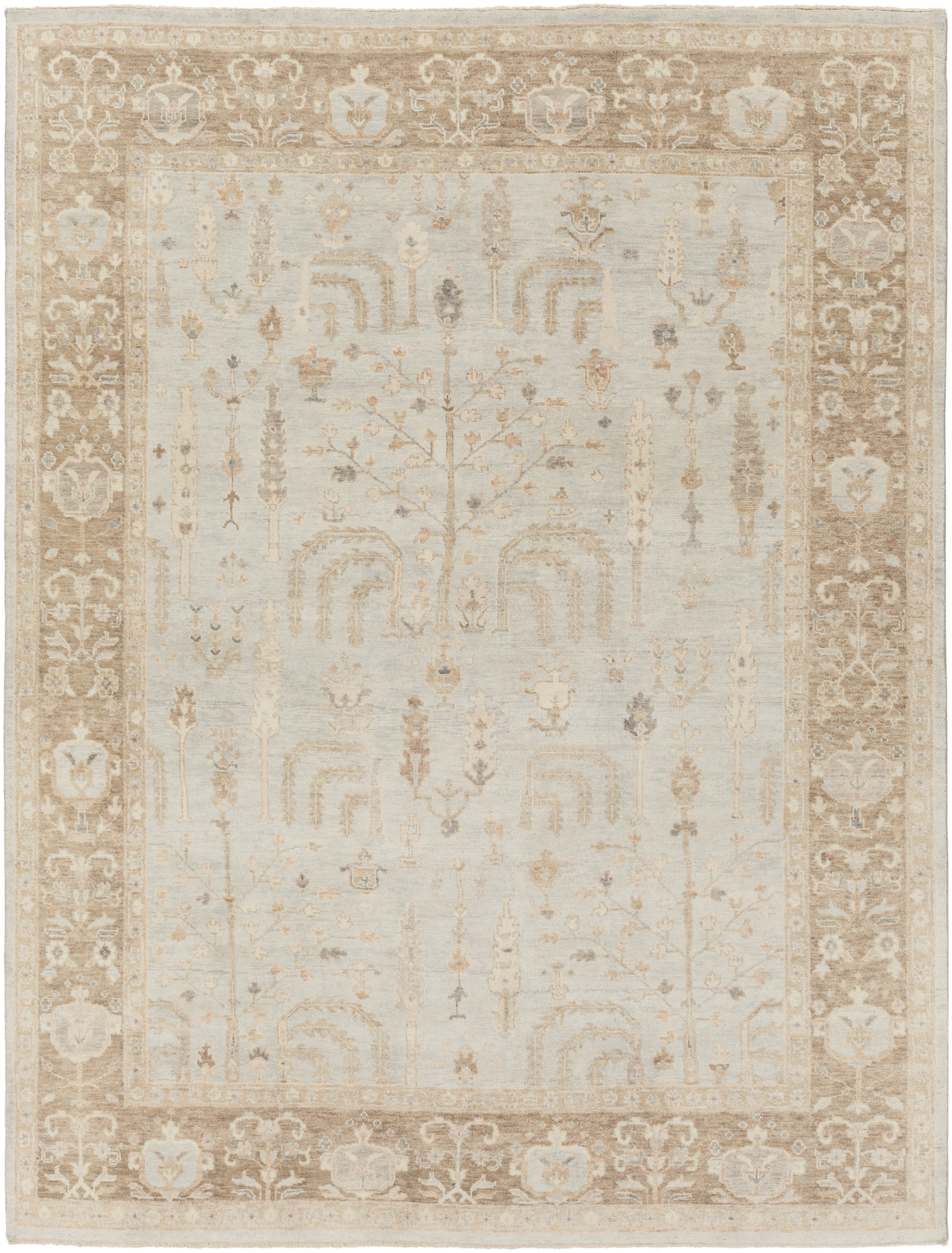 Quinella 120 X 96 inch Cream Rug, Rectangle