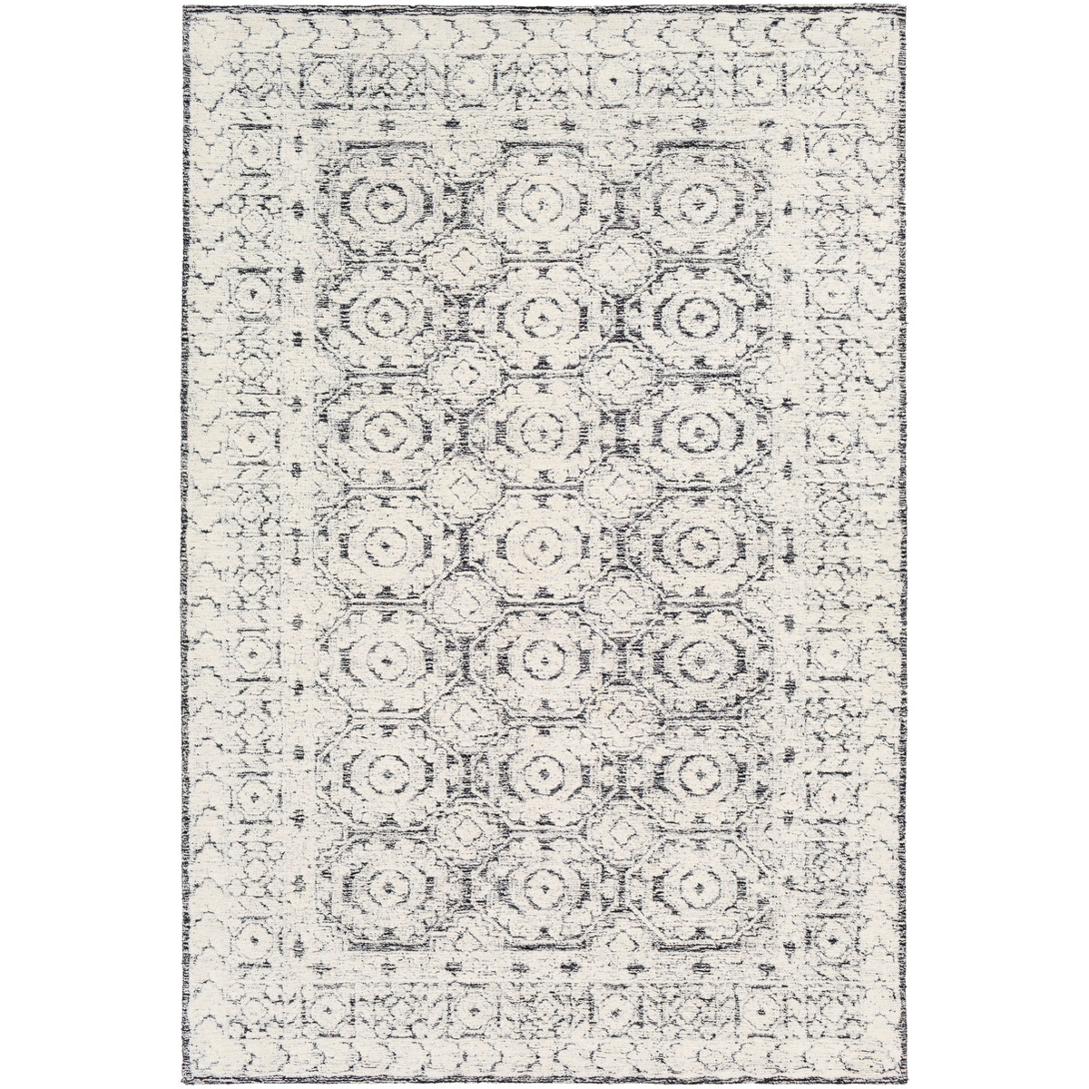 Ellen 72 X 48 inch Black Rug, Rectangle
