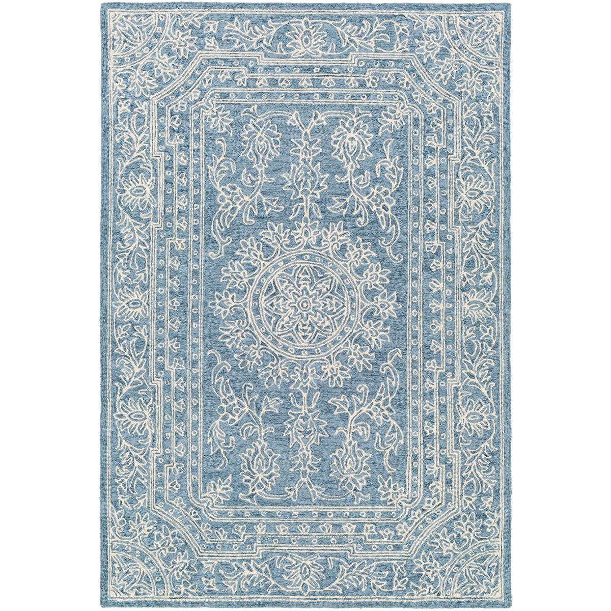 Kadenza 90 X 60 inch Denim/Navy/Cream Rugs