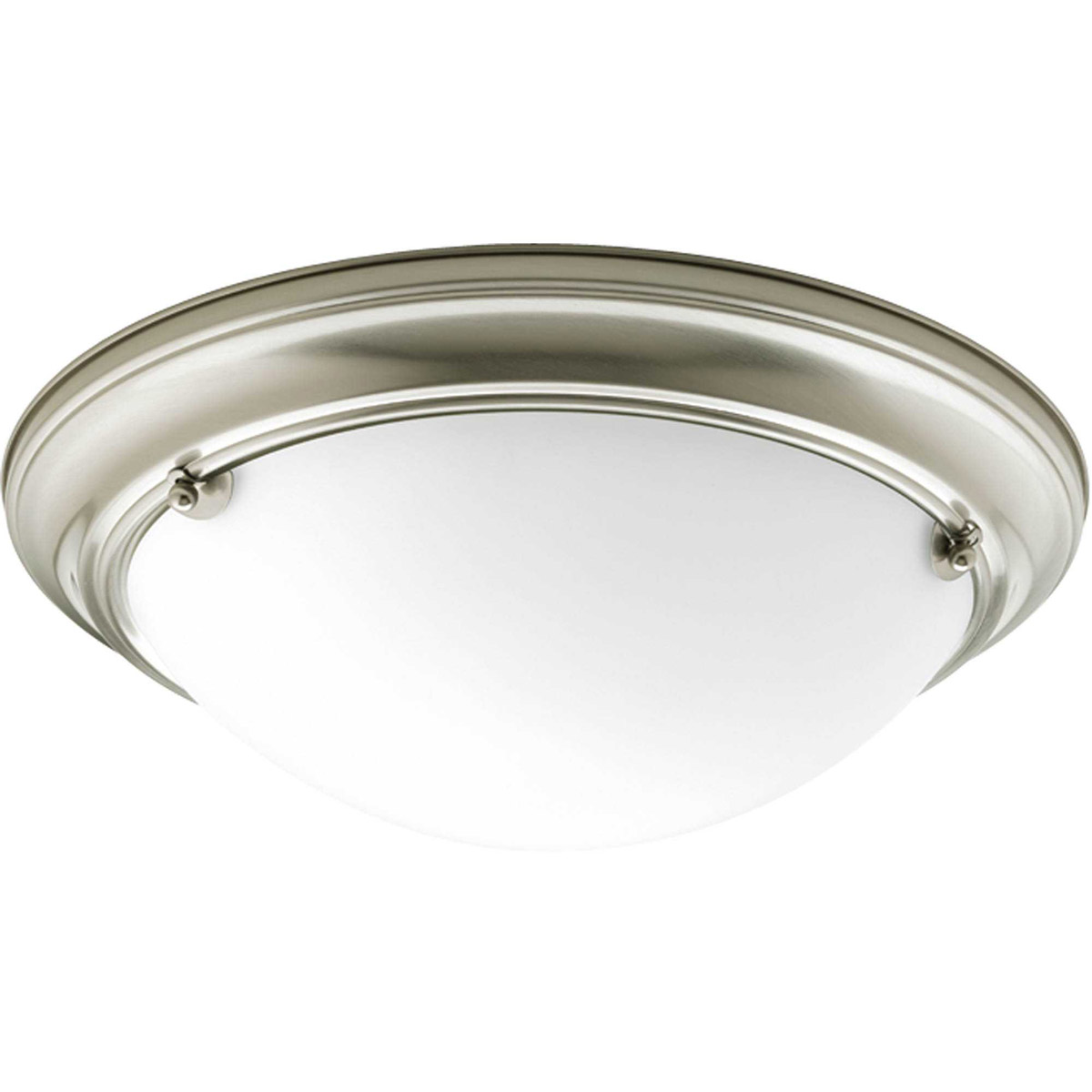 Tucker 2 Light 15.25 inch Brushed Nickel Flush Mount Ceiling Light