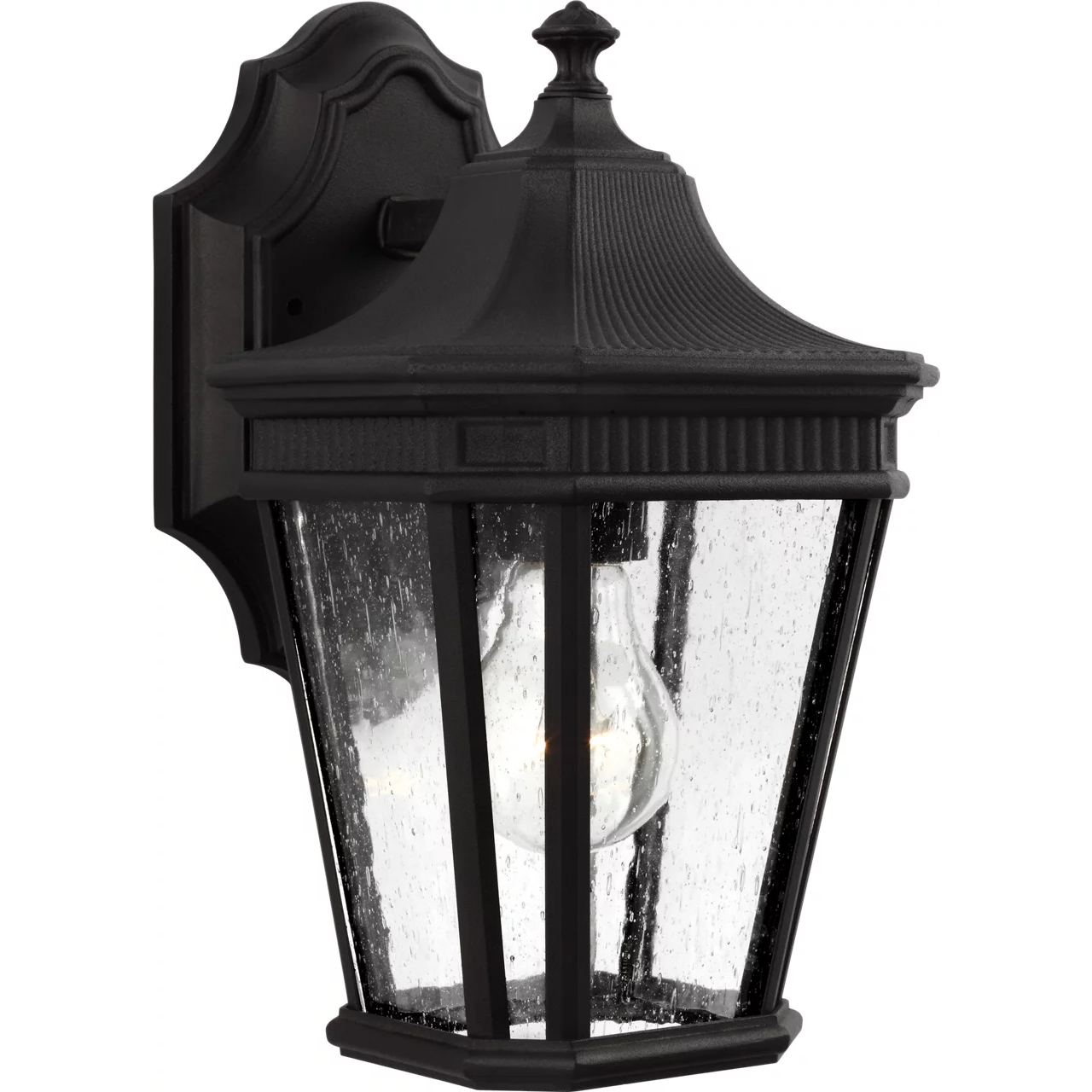 Quade 1 Light 11.5 inch Black Outdoor Wall Lantern