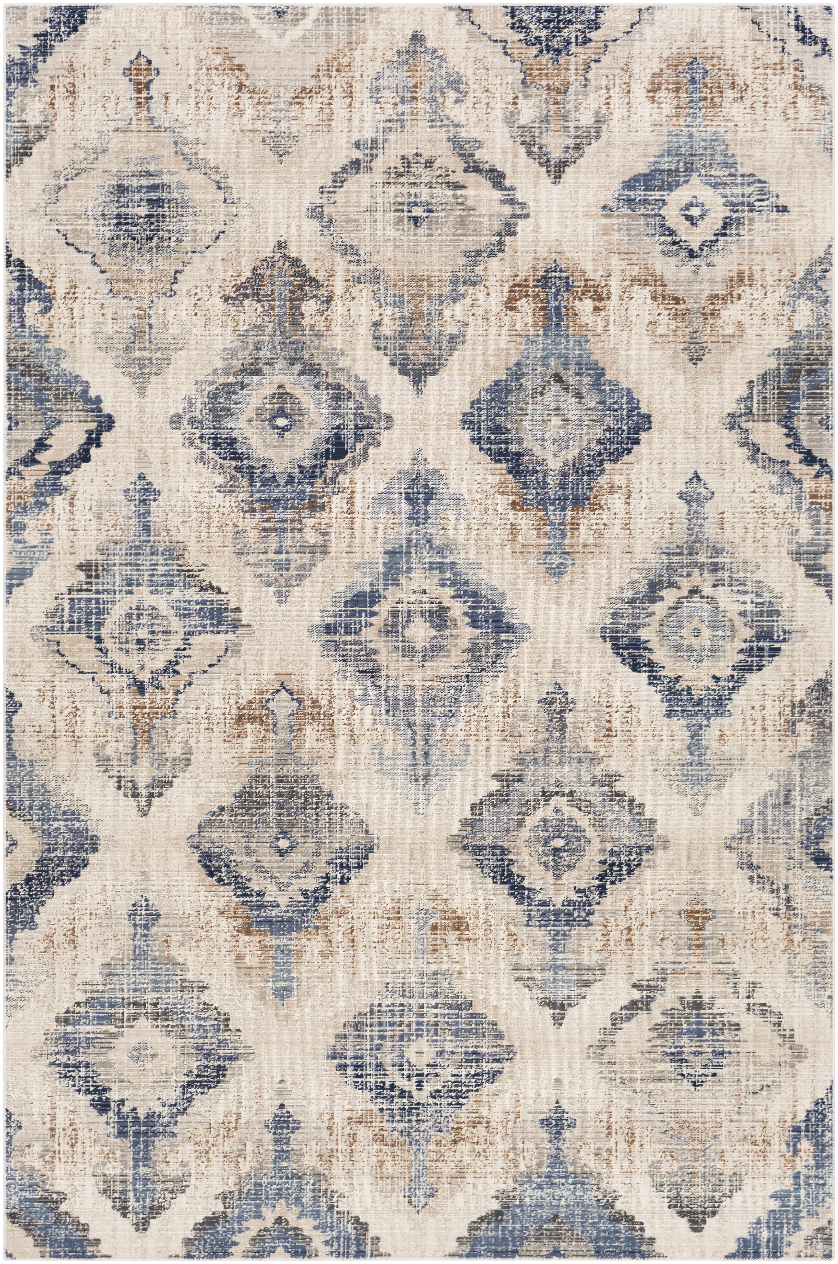 Orelious 87 X 63 inch Medium Gray Rug, Rectangle