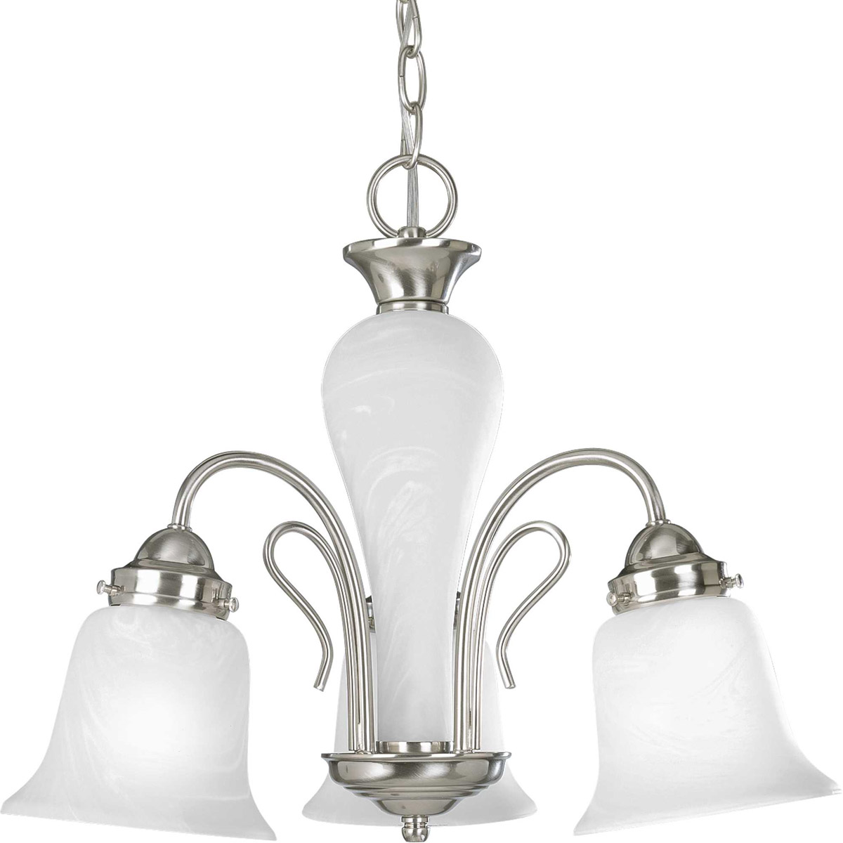 Lang 3 Light 19.75 inch Brushed Nickel Chandelier Ceiling Light