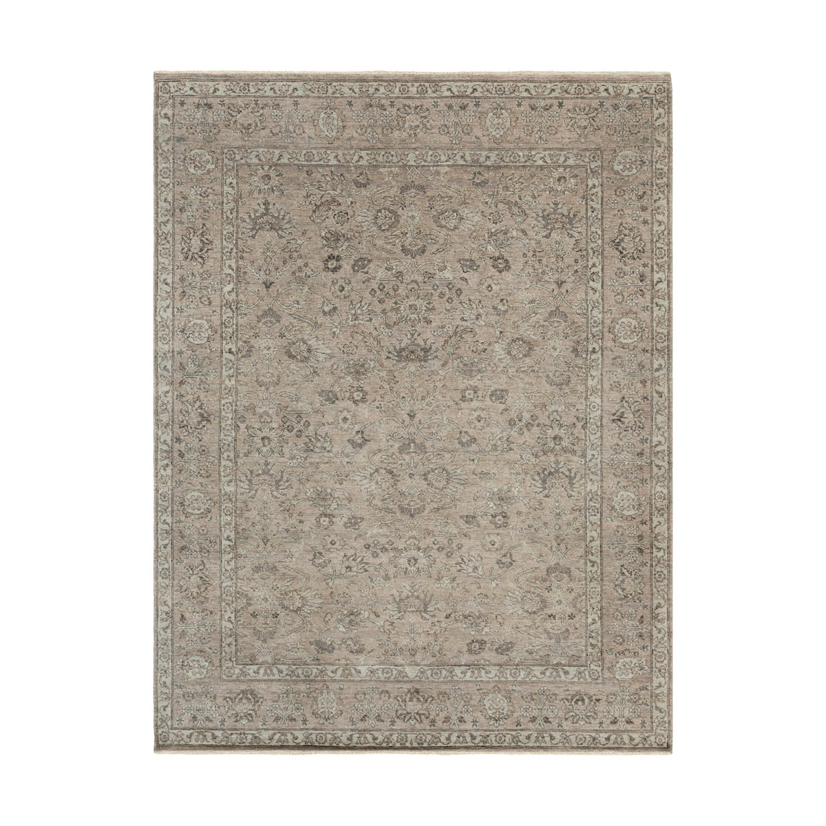 Sera 120 X 96 inch Gray and Gray Area Rug, Wool