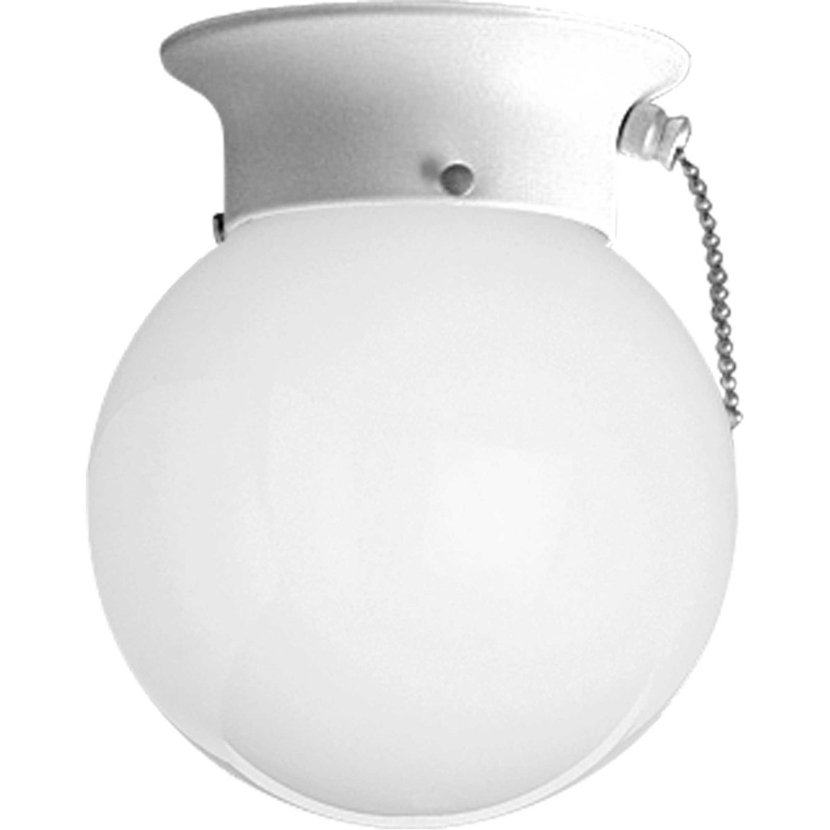 Ginger 1 Light 6 inch White Flush Mount Ceiling Light