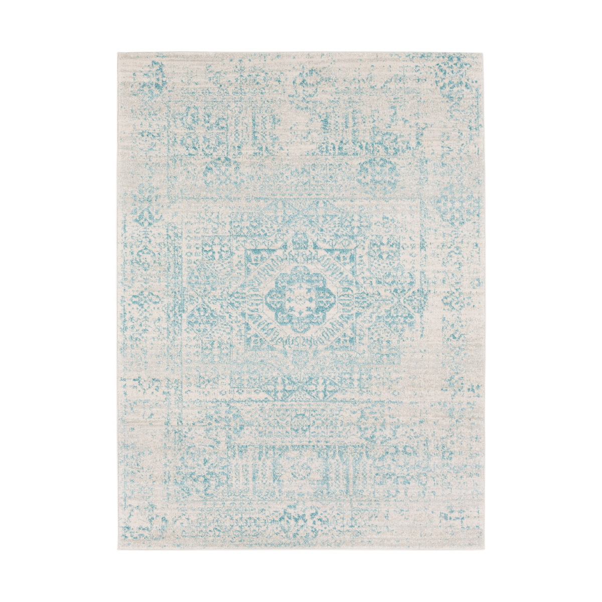 Channing 36 X 24 inch Teal Rug, Rectangle