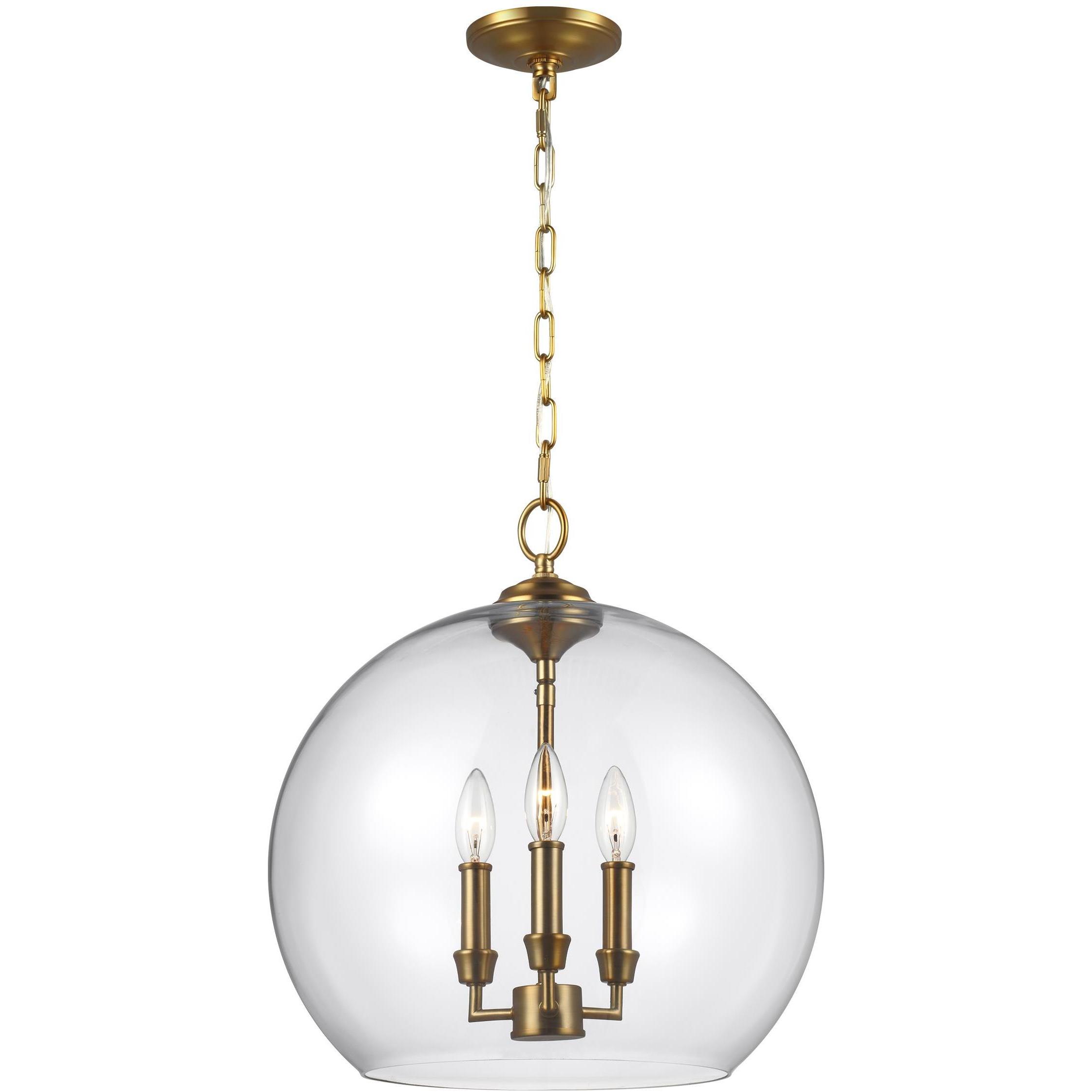 Konstance 3 Light 16 inch Burnished Brass Pendant Ceiling Light