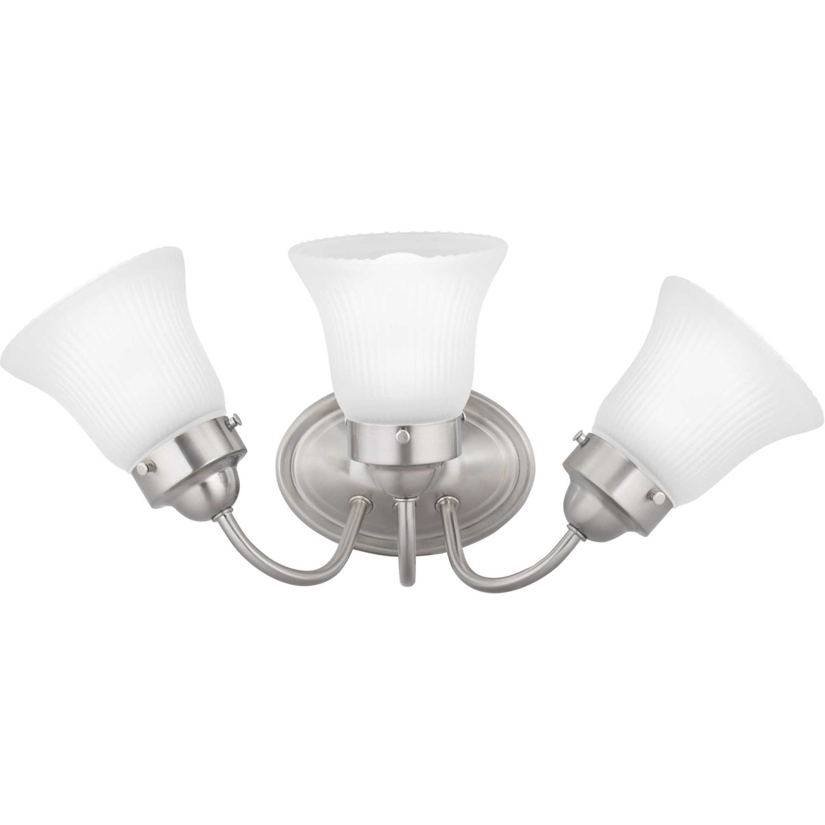 Clarence 3 Light 16 inch Brushed Nickel Bath Vanity Wall Light