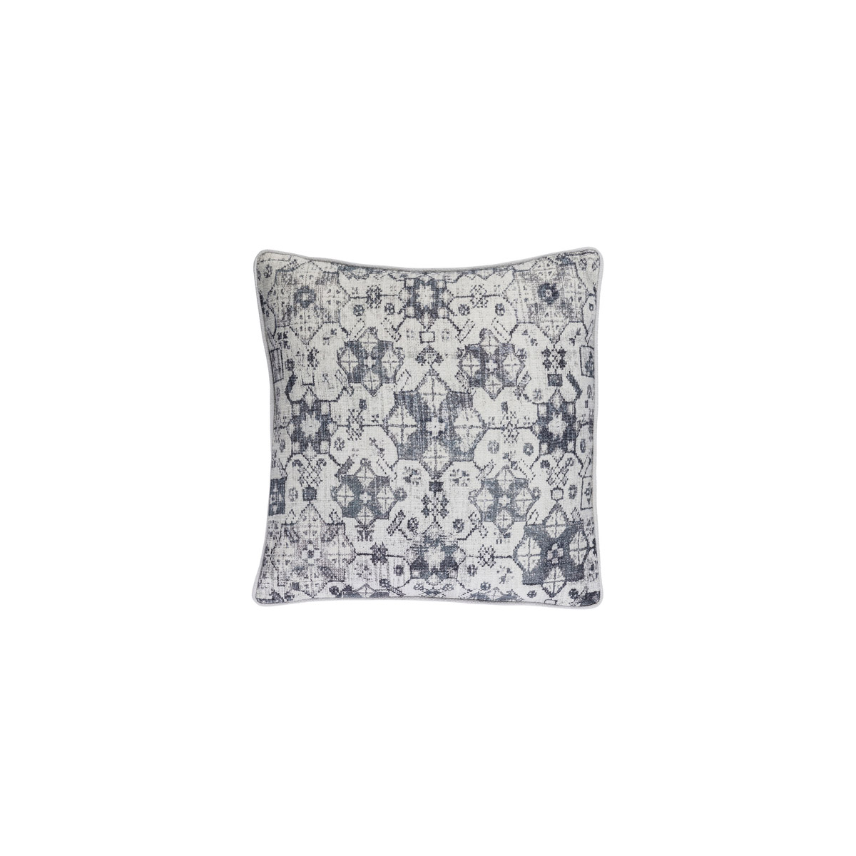 Wylie 20 X 20 inch Light Gray and Navy Throw Pillow