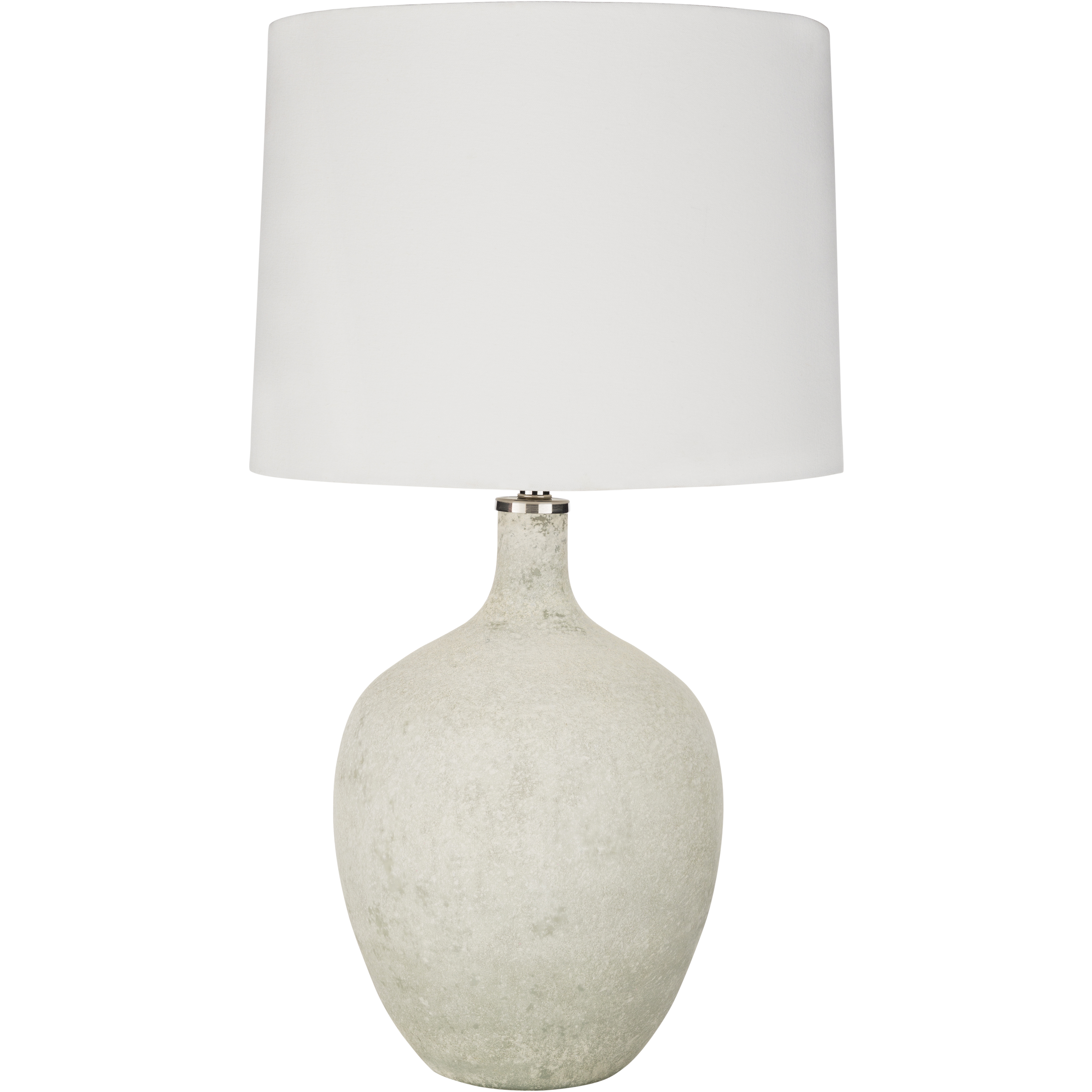 Ives 27.5 inch 100 watt White Table Lamp Portable Light