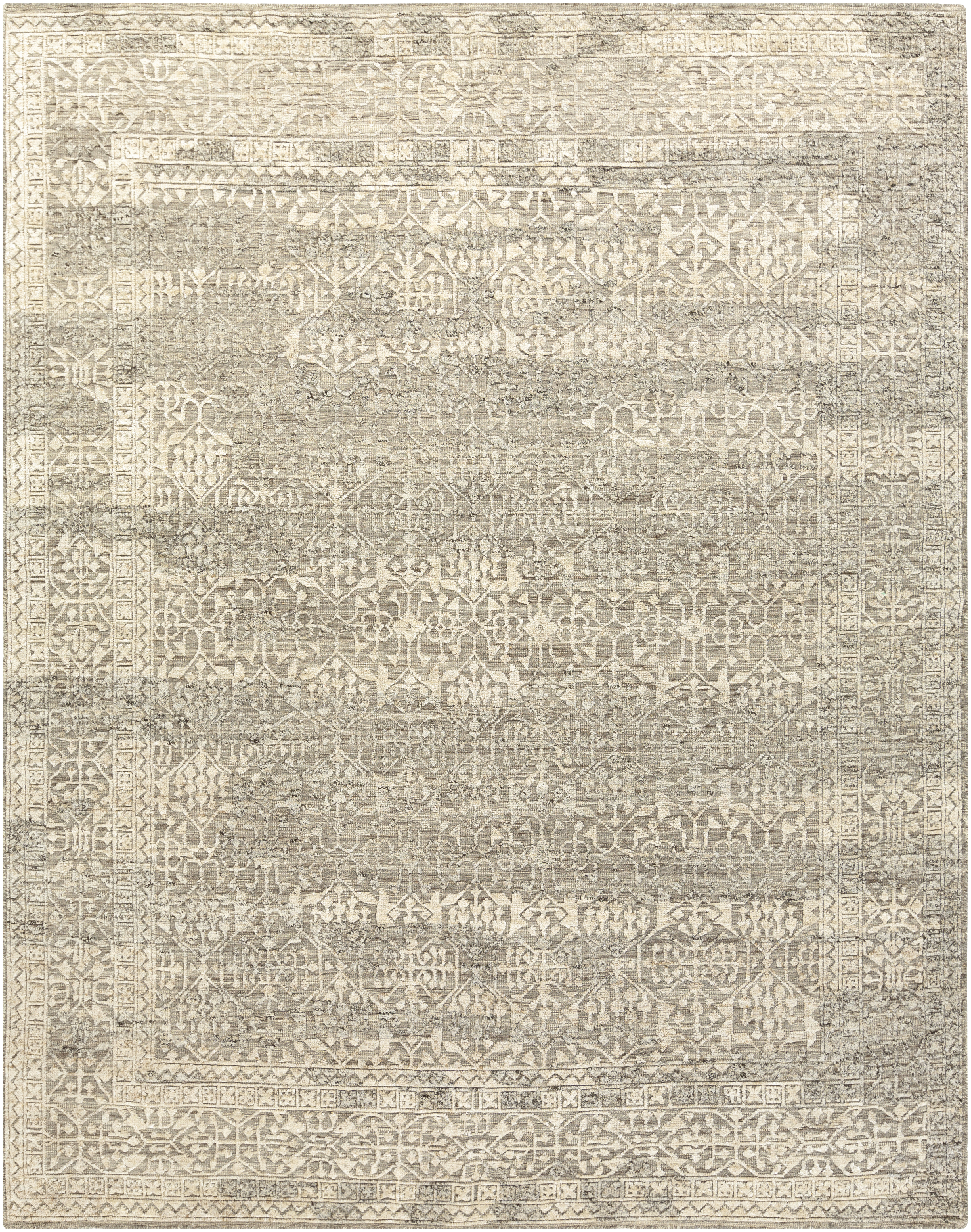 Tostig 120 X 96 inch Gray Rug, Rectangle