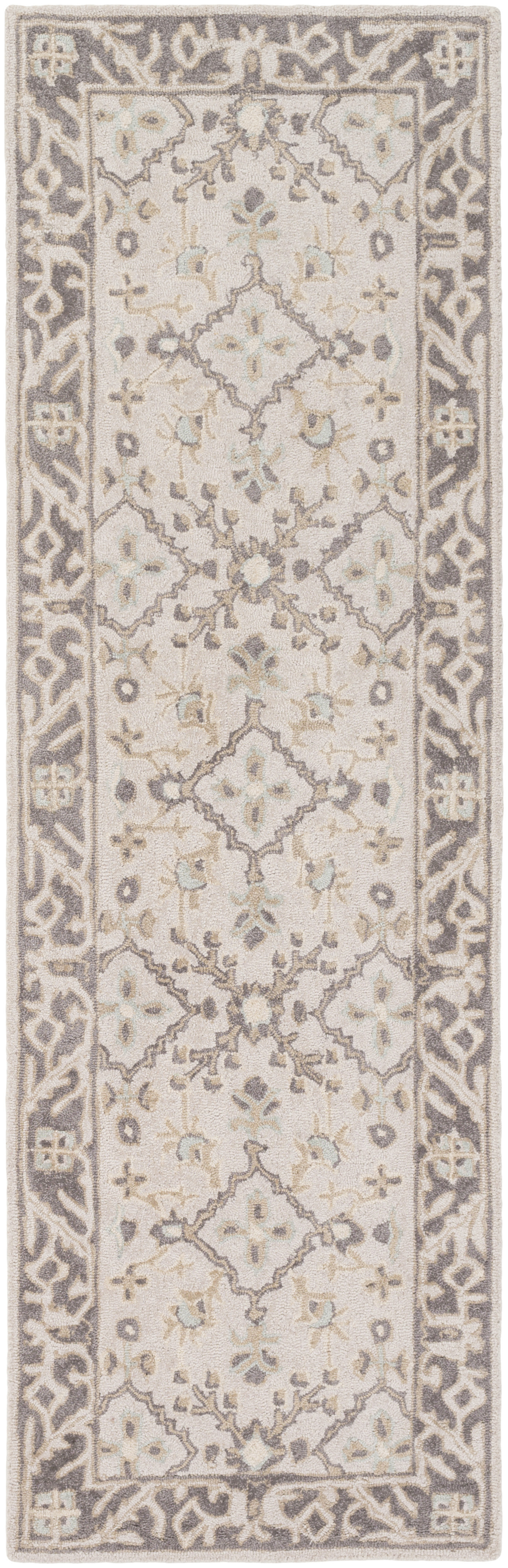 Susan 96 X 30 inch Medium Gray Rug, Runner