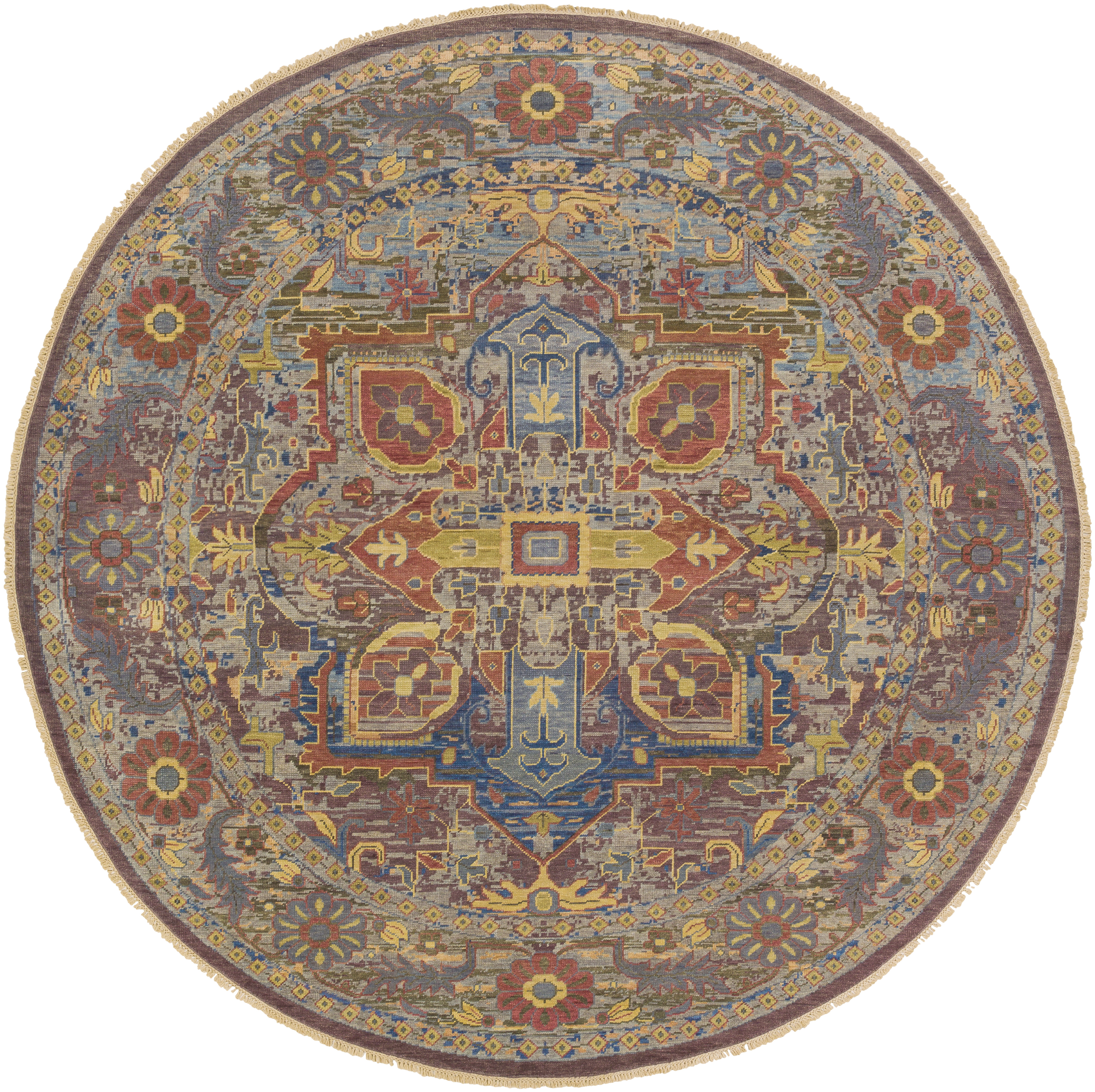 Nero 120 X 120 inch Dusty Sage Rug, Round