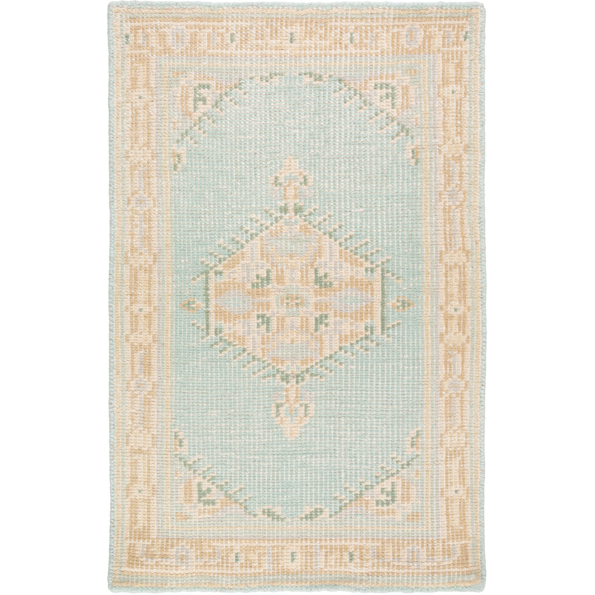 Luella 36 X 24 inch Sage/Tan/Beige/Dark Green/Medium Gray Rugs, Wool