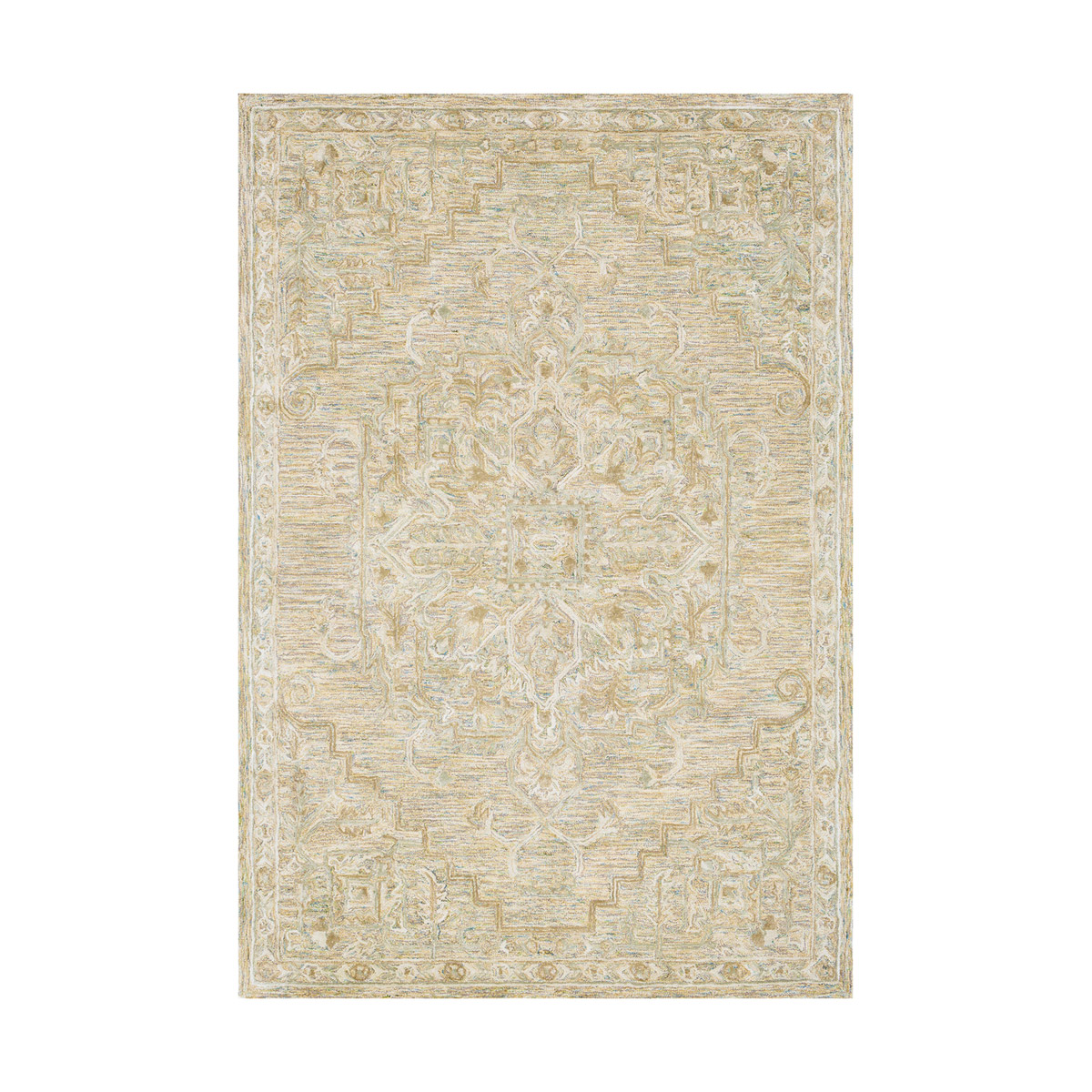 Samularia 72 X 48 inch Khaki/Sage/Olive/Taupe/Tan/Teal Rugs, Rectangle