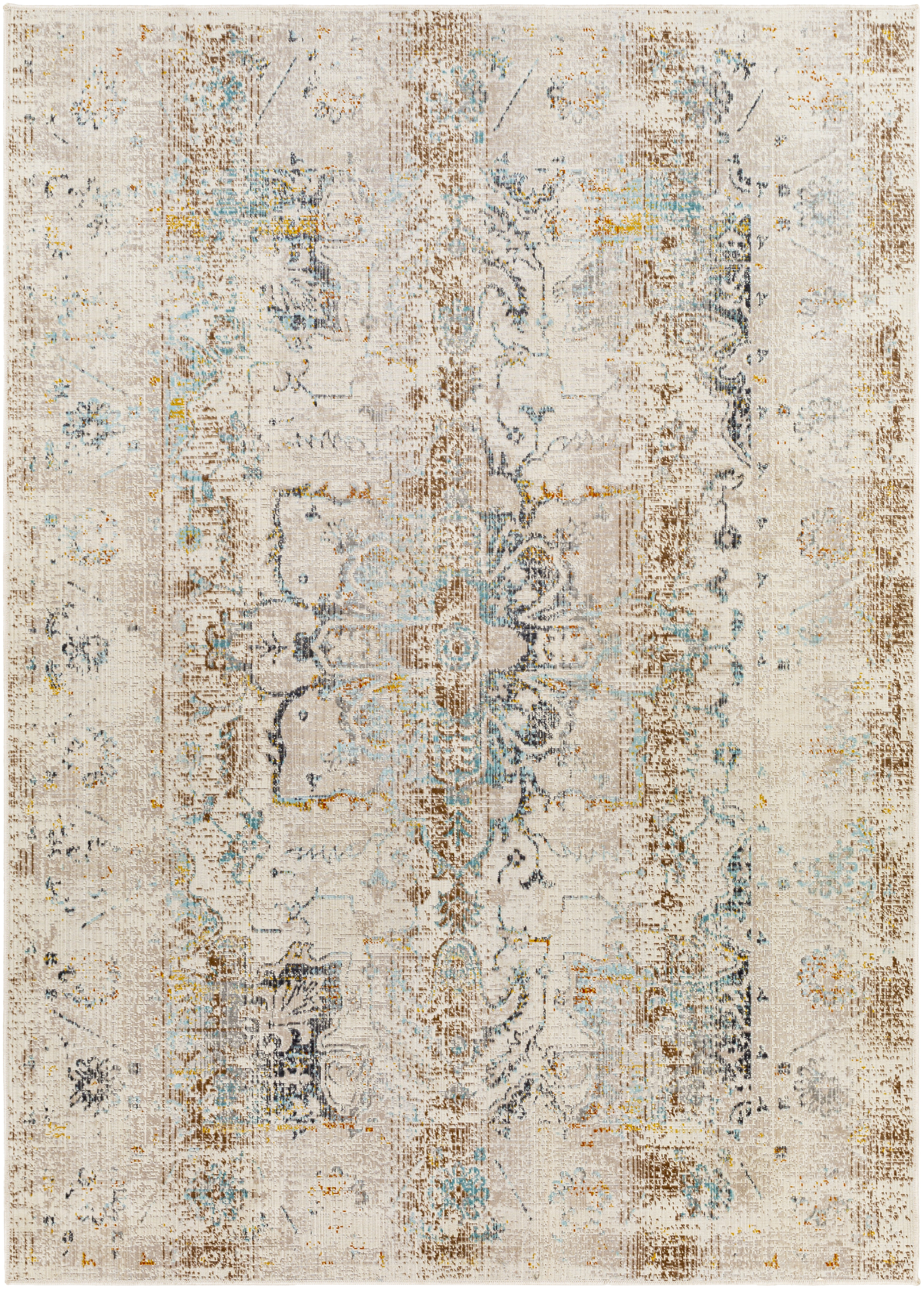 Orelious 87 X 63 inch Taupe Rug, Rectangle