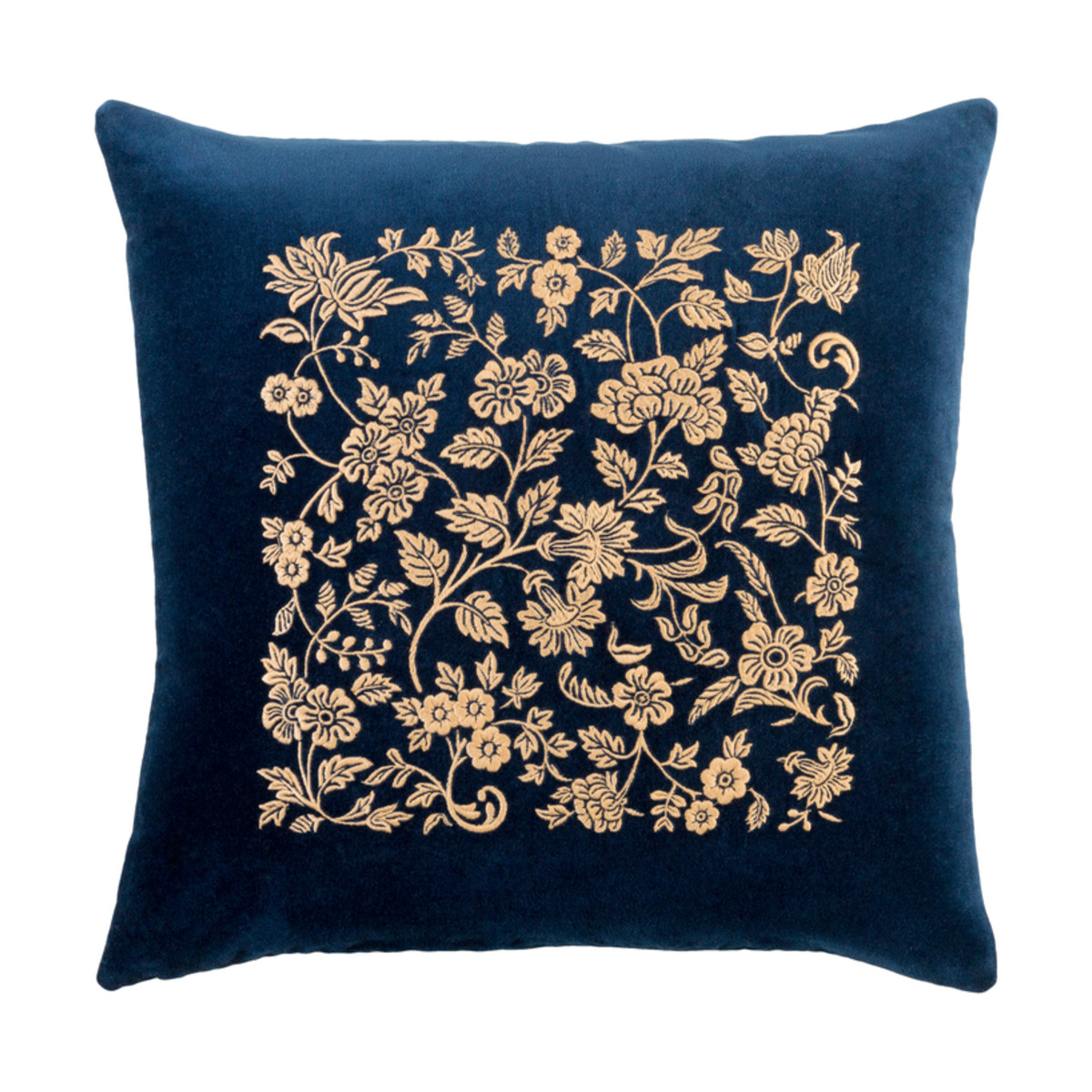 Hendrick 18 X 18 inch Navy and Tan Pillow Cover