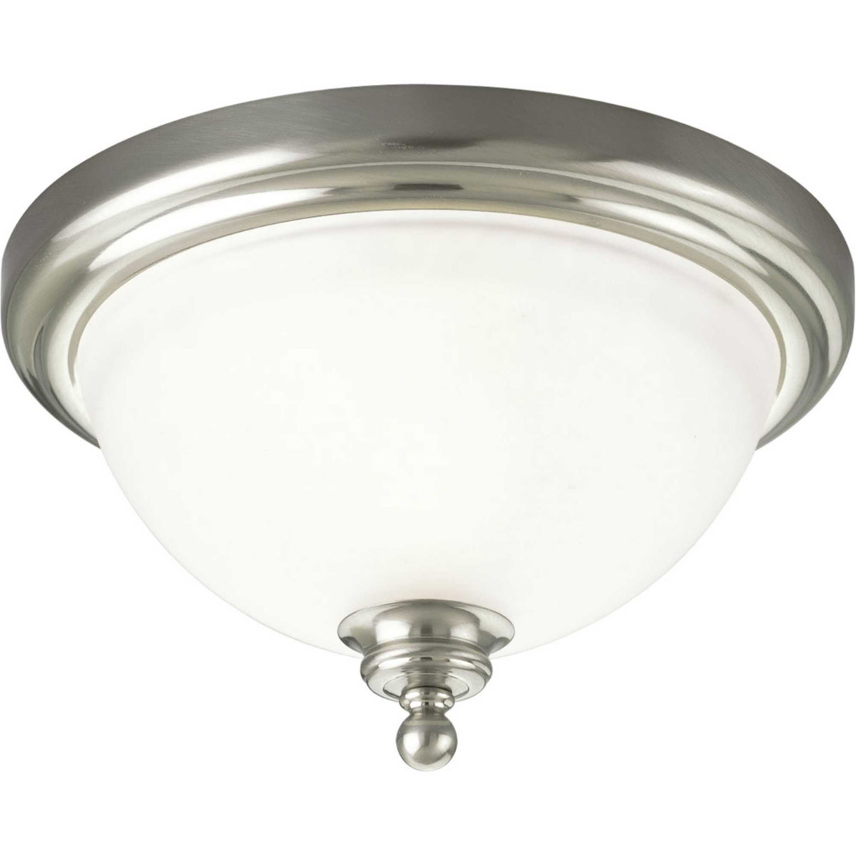 Beacher 1 Light 12 inch Brushed Nickel Flush Mount Ceiling Light