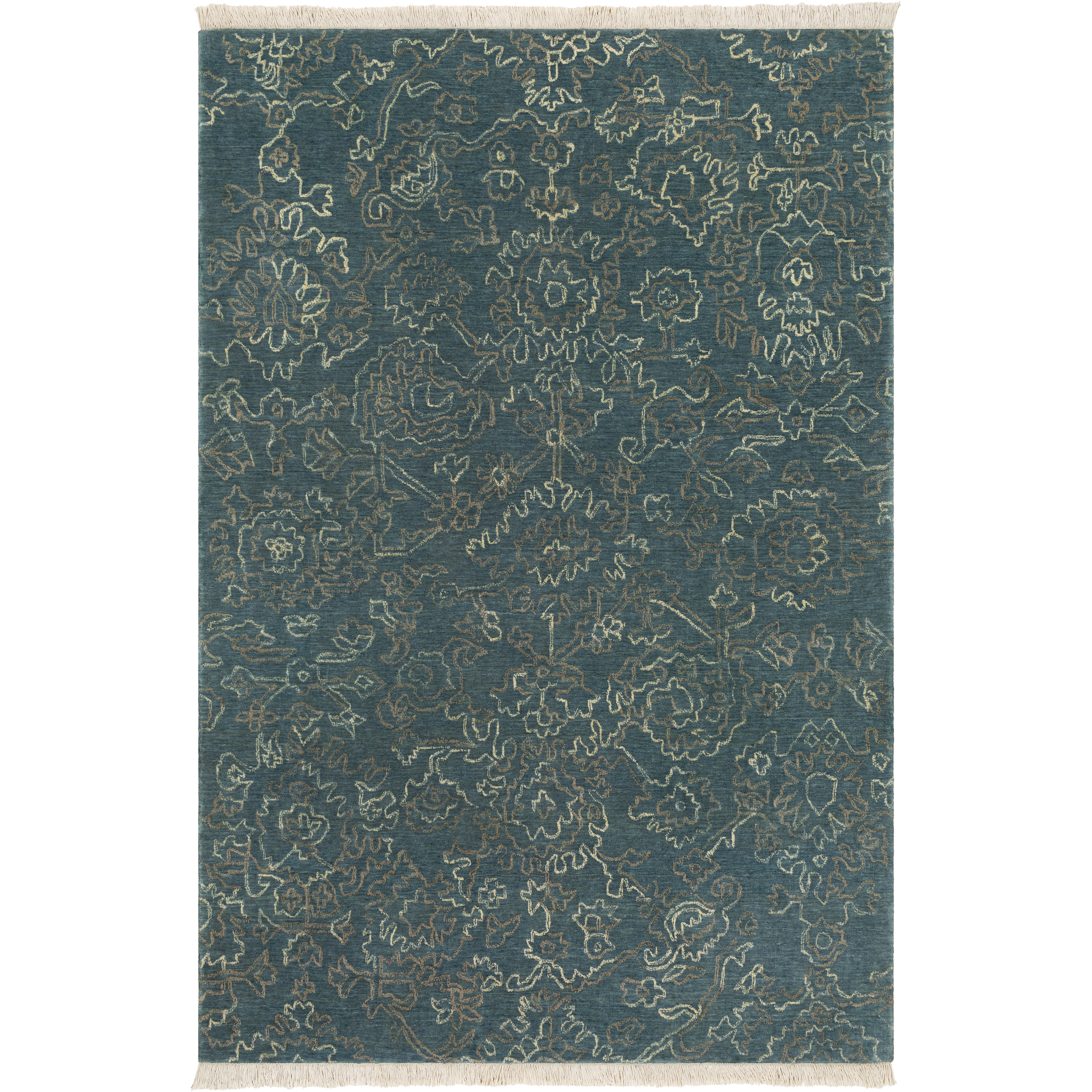 Wade 156 X 108 inch Dark Blue Rug, Rectangle