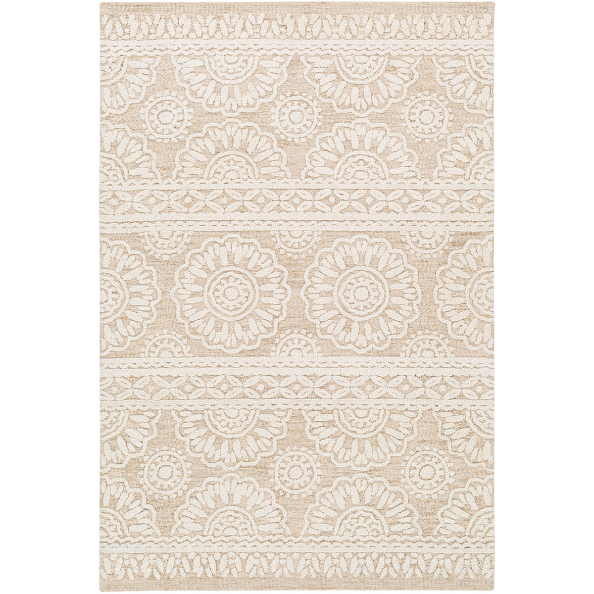 Scott 90 X 60 inch Light Beige Rug, Rectangle