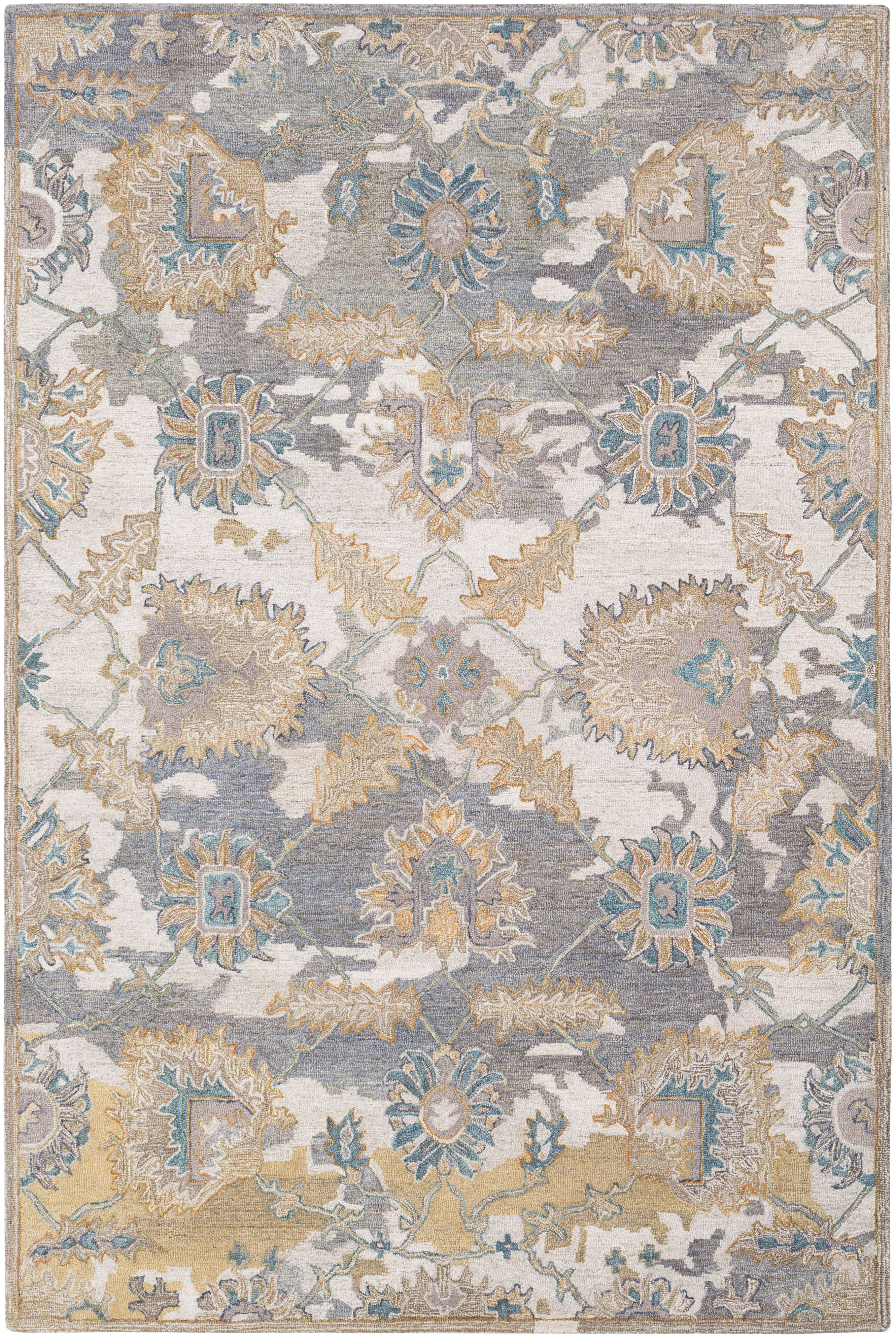 Lester 36 X 24 inch Ivory Rug, Rectangle