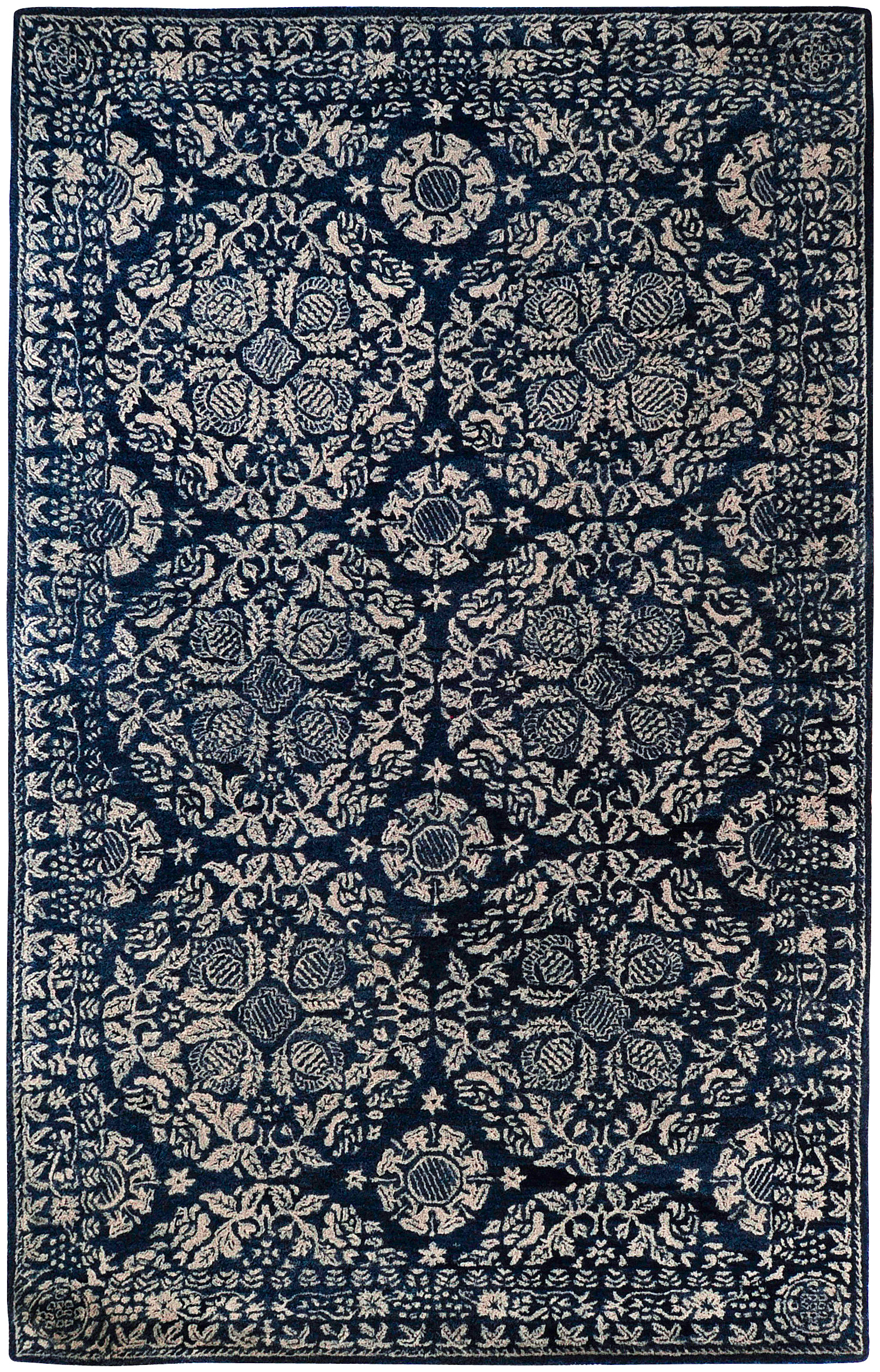 Hendrick 168 X 120 inch Dark Blue Rug, Rectangle
