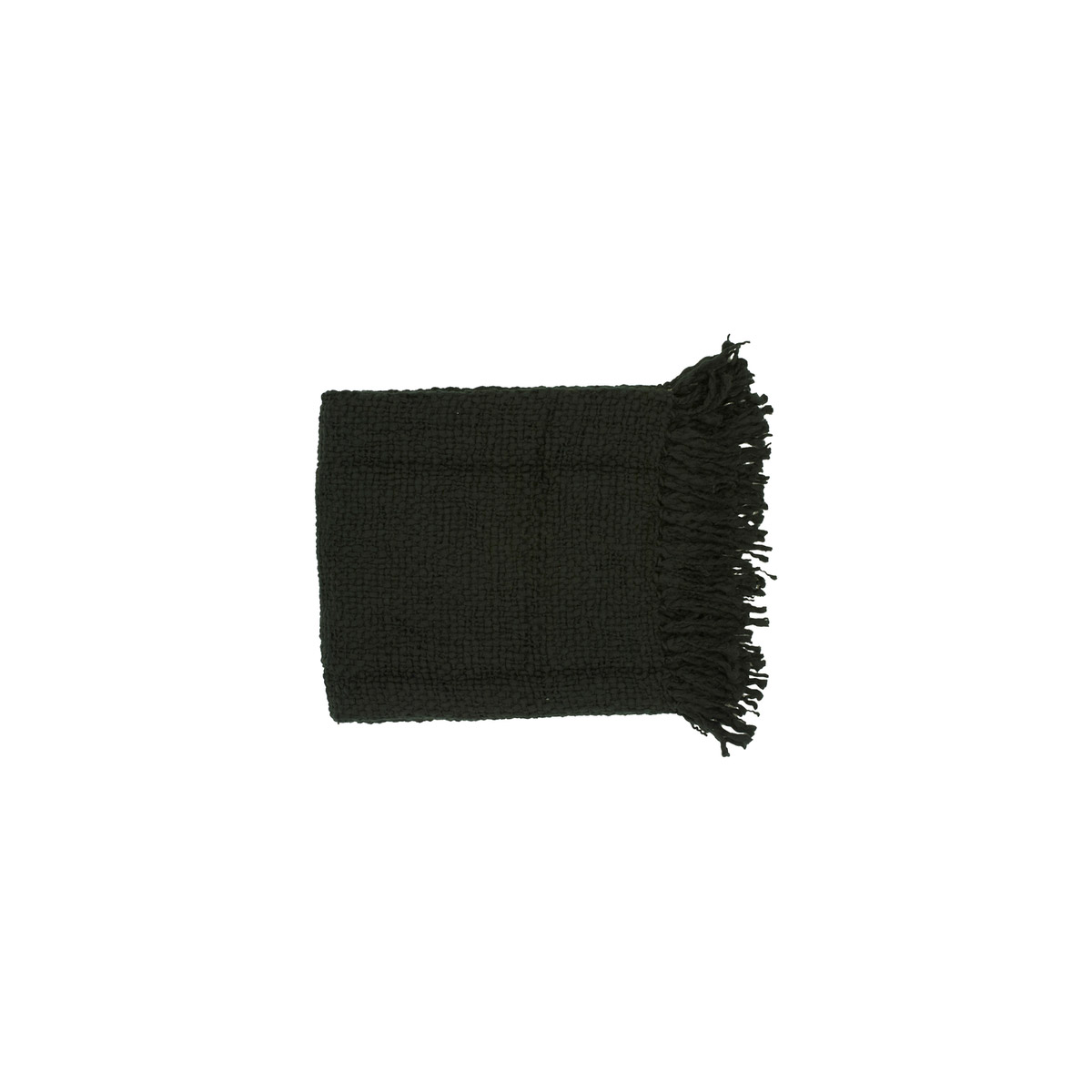 Feronia 71 X 51 inch Black Throw