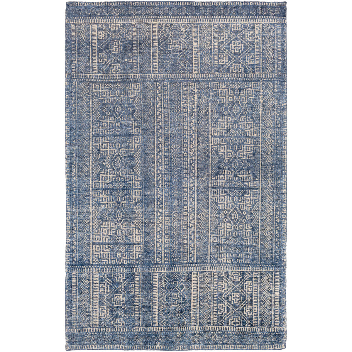 Sylvia 72 X 48 inch Dark Blue Rug, Rectangle