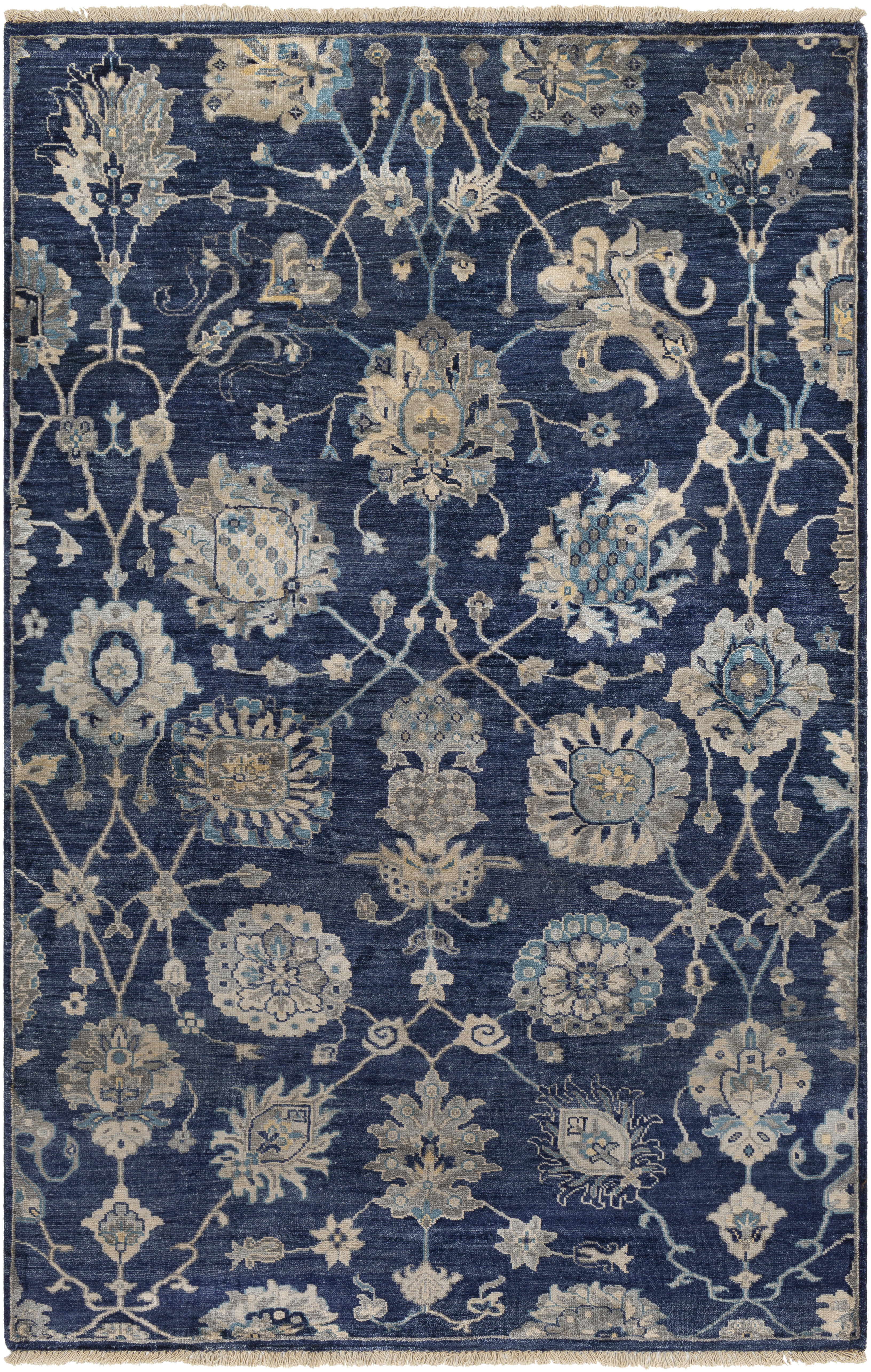 Farrar 72 X 48 inch Navy Rug, Rectangle