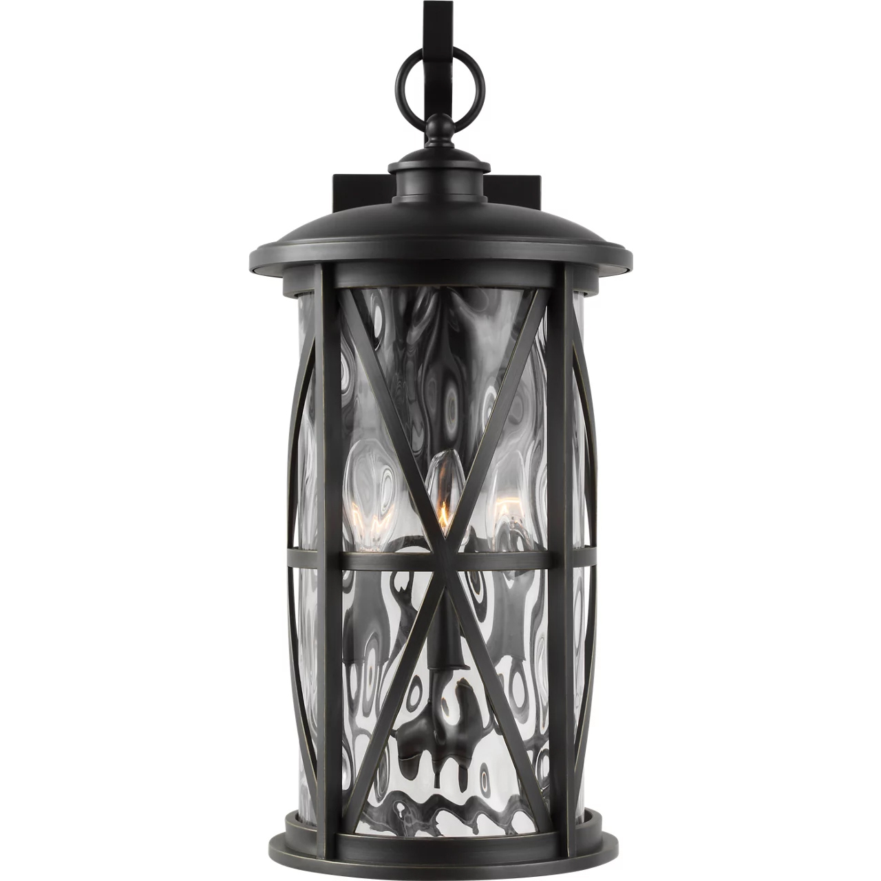 Morrison 3 Light 22.25 inch Antique Bronze Outdoor Wall Lantern