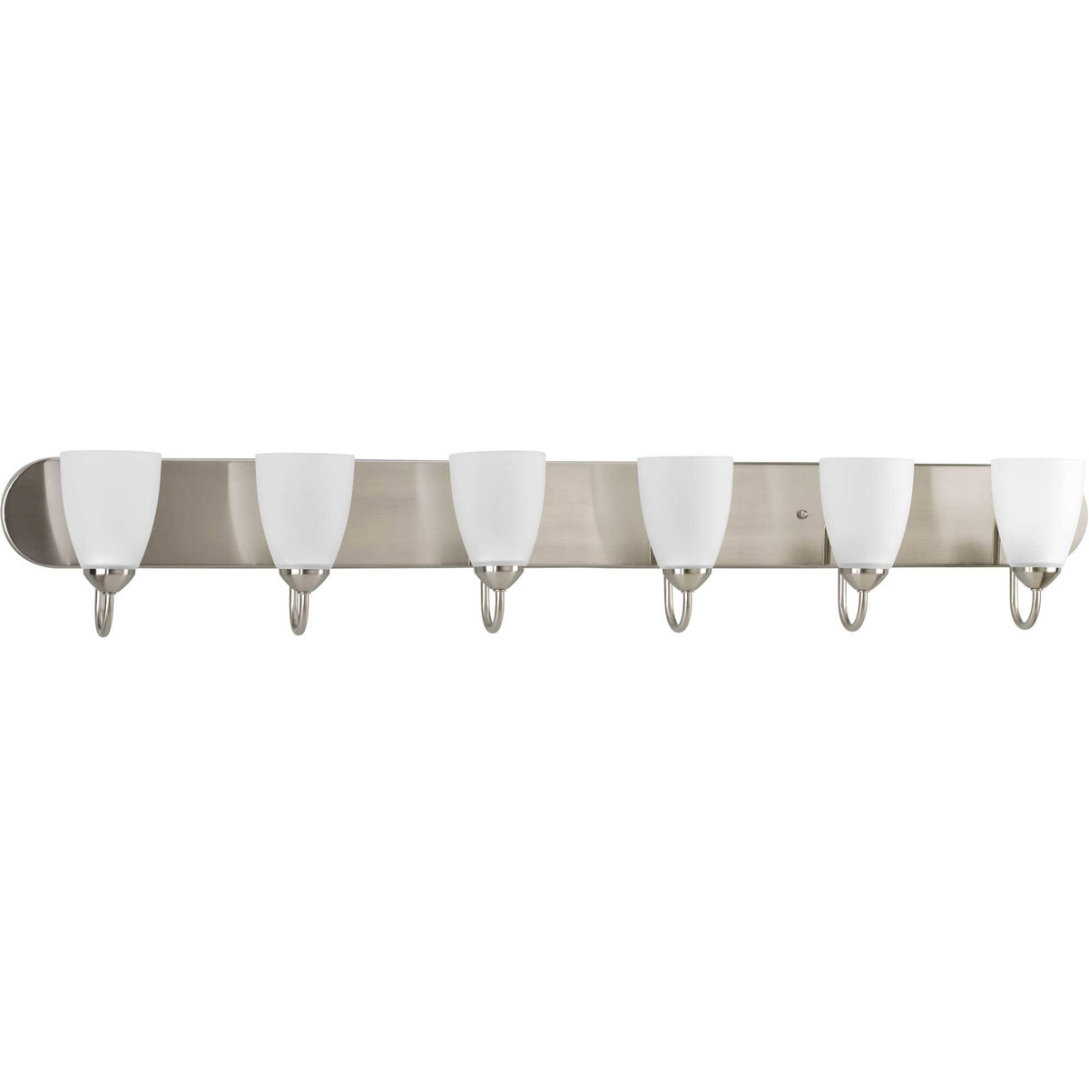Virgilia 6 Light 48 inch Brushed Nickel Bath Vanity Wall Light