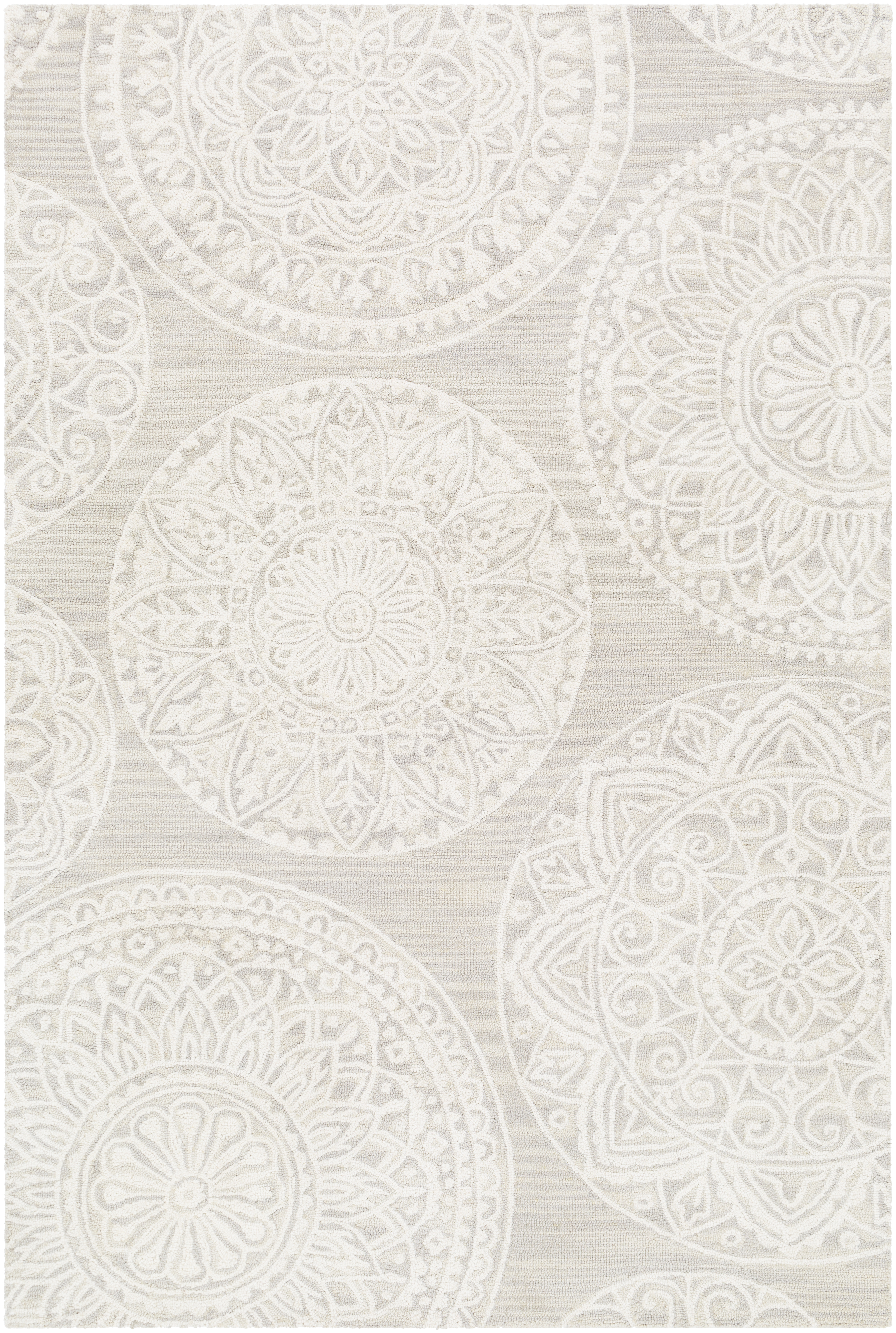 Kadenza 36 X 24 inch Medium Gray Rug, Rectangle