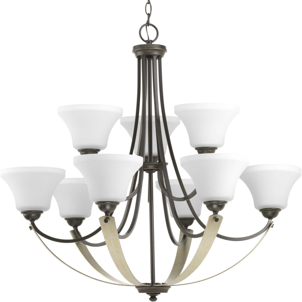 Vanora 9 Light 34 inch Antique Bronze Chandelier Ceiling Light, Design Series