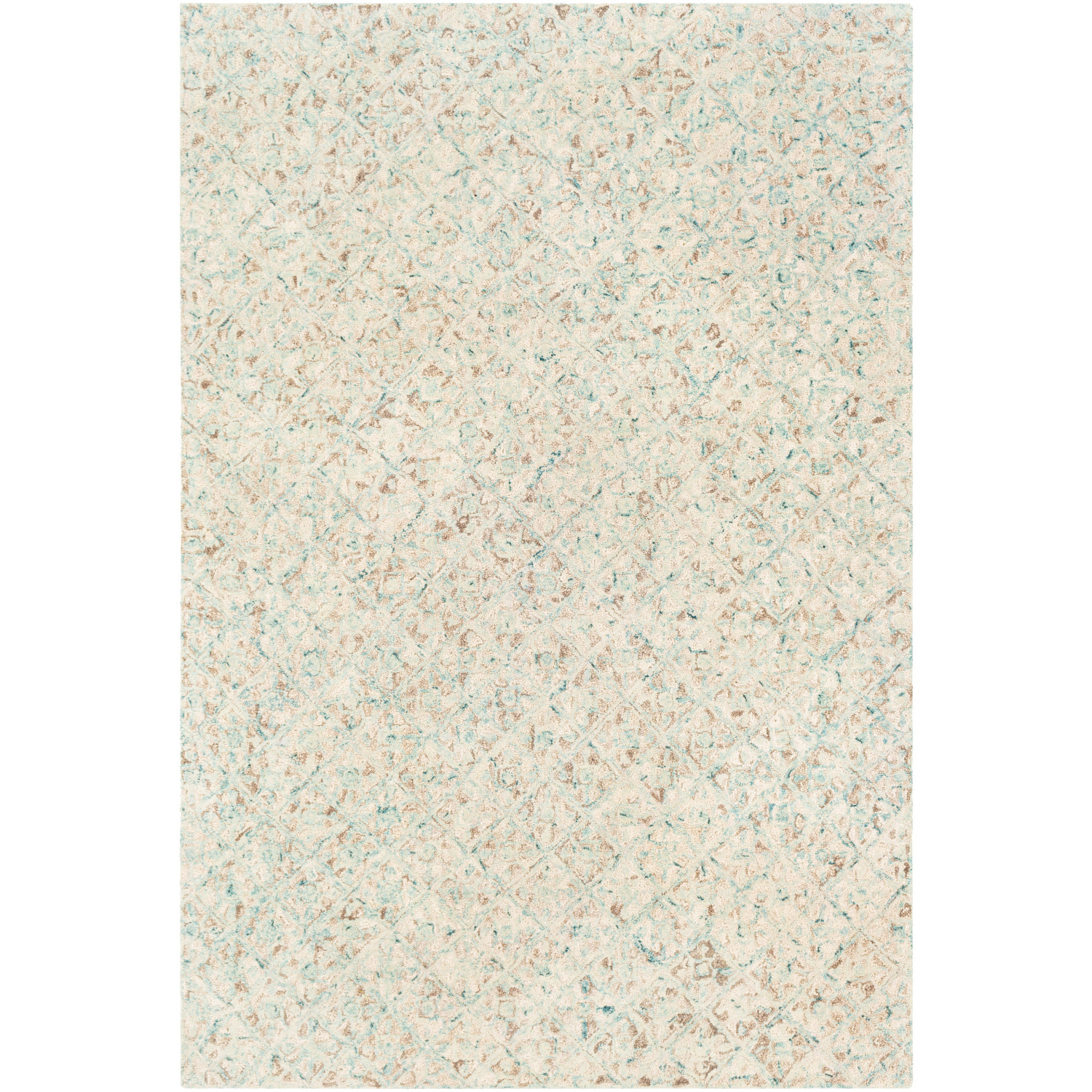 Bayard 90 X 60 inch Khaki/Teal/Cream/Camel Rugs