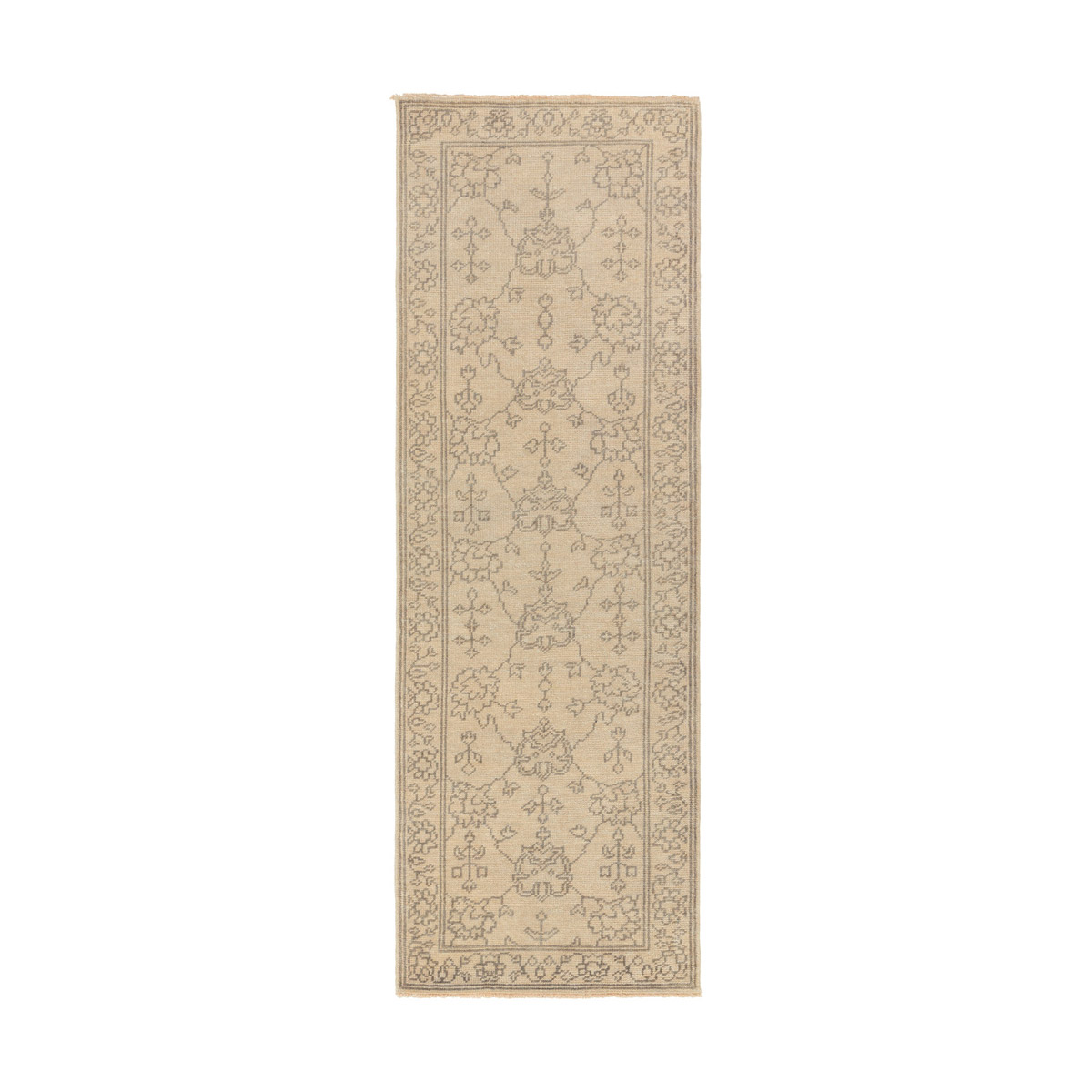 Licia 96 X 30 inch Khaki/Charcoal Rugs, Wool