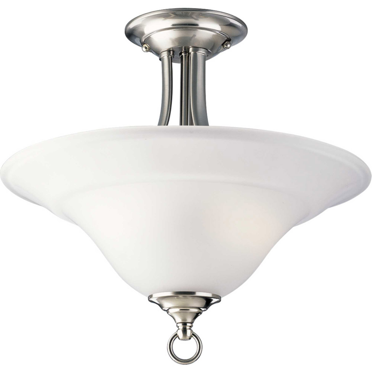 Nerissa 2 Light 16 inch Brushed Nickel Semi-Flush Mount Ceiling Light