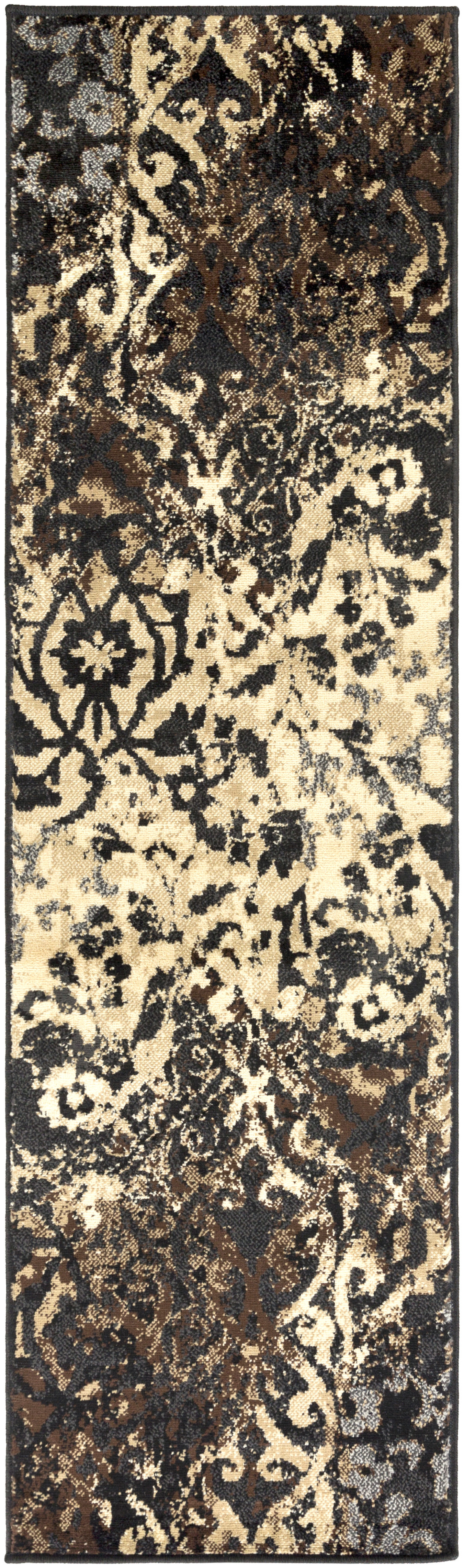 Adora 91 X 26 inch Charcoal Rug, Runner